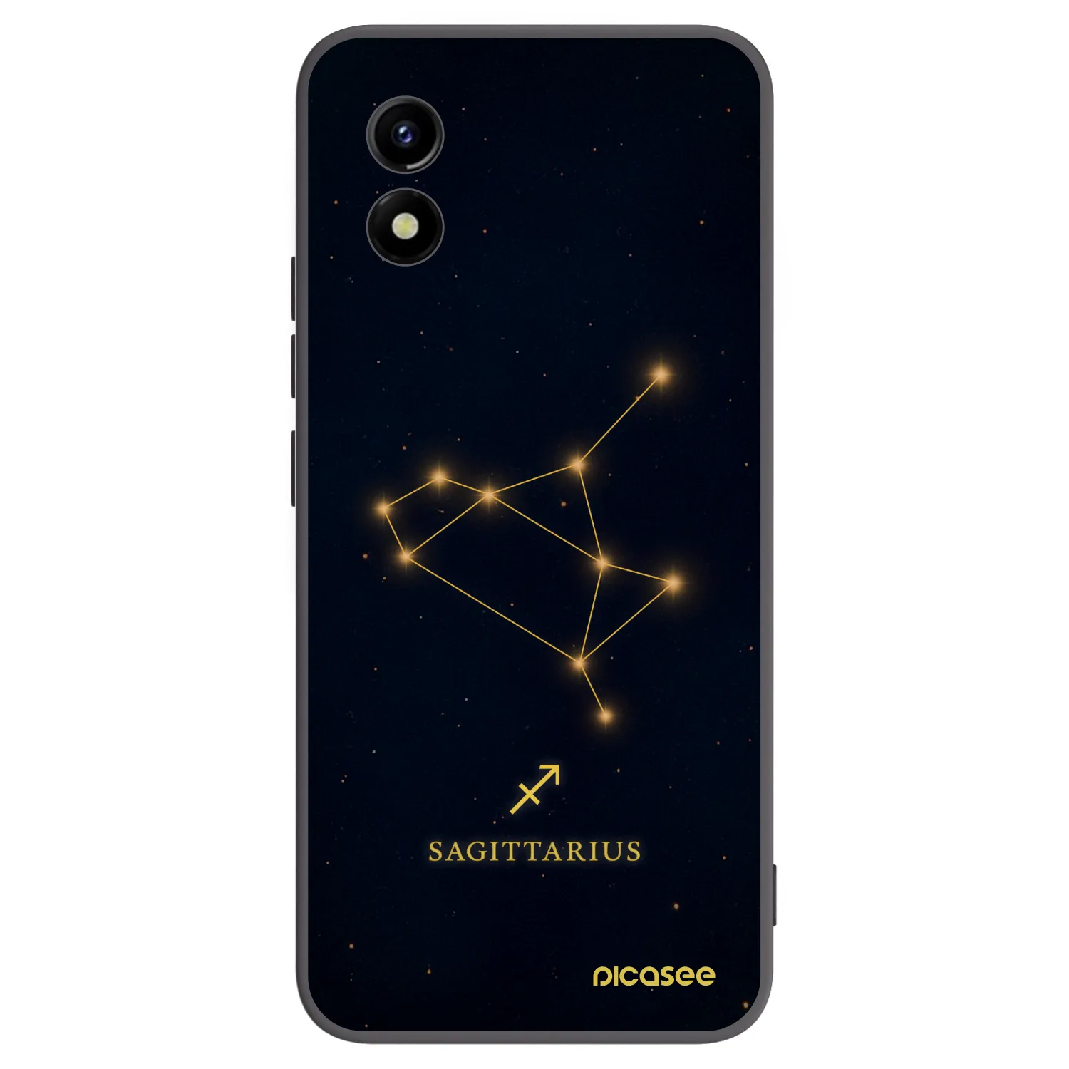Picasee Μαύρη θήκη σιλικόνης για Vivo Y01 - SAGITTARIUS