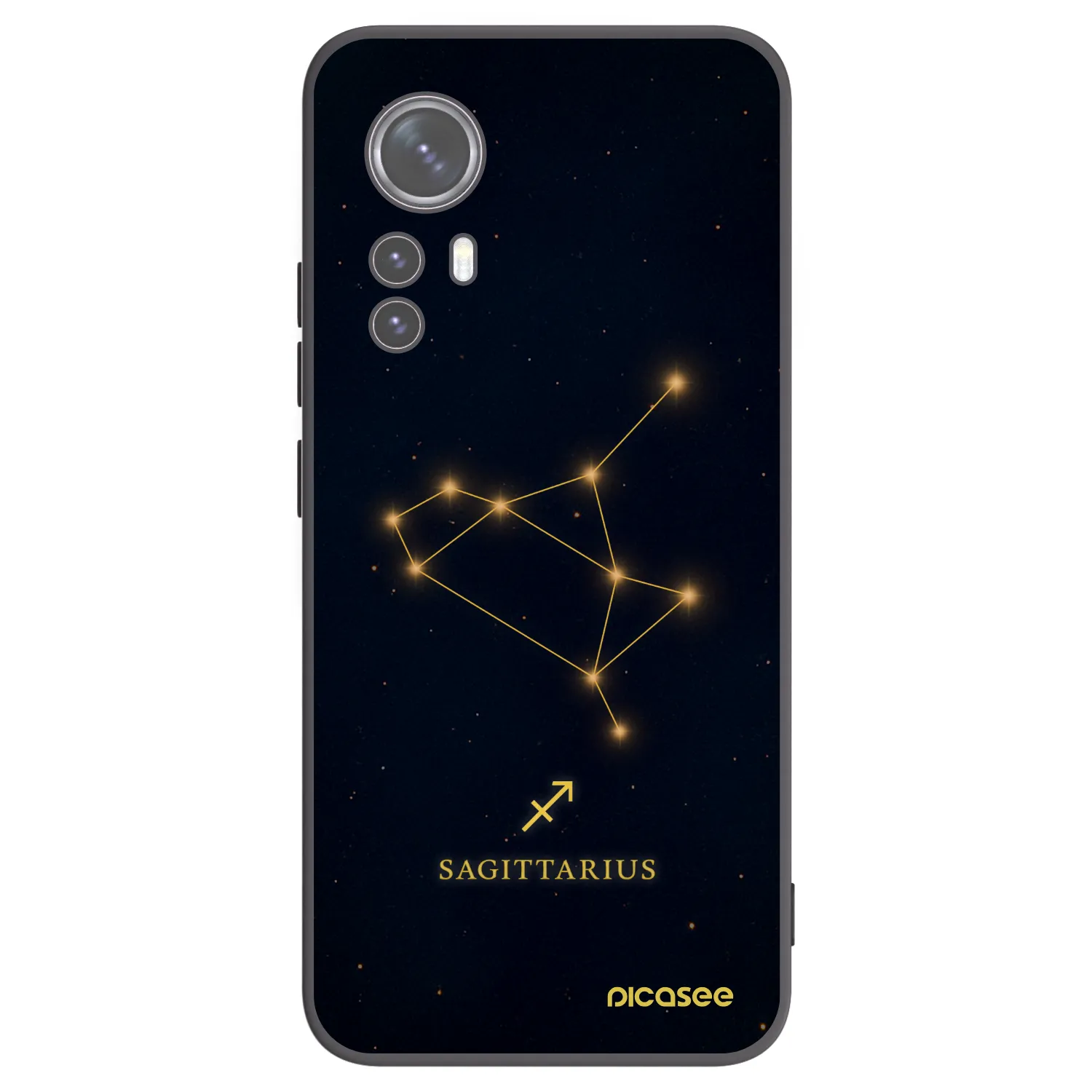 Picasee Μαύρη θήκη σιλικόνης για Xiaomi 12X - SAGITTARIUS