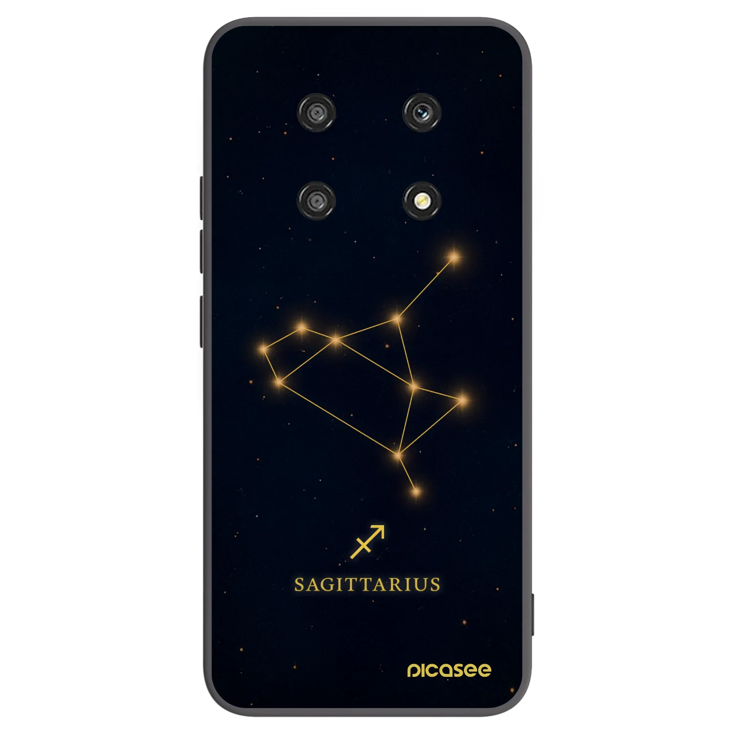 Picasee Μαύρη θήκη σιλικόνης για Honor Magic4 Lite 5G - SAGITTARIUS
