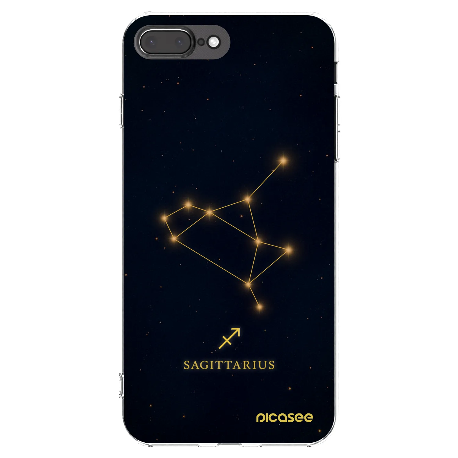 Picasee διαφανής θήκη σιλικόνης Apple iPhone 8 Plus - SAGITTARIUS