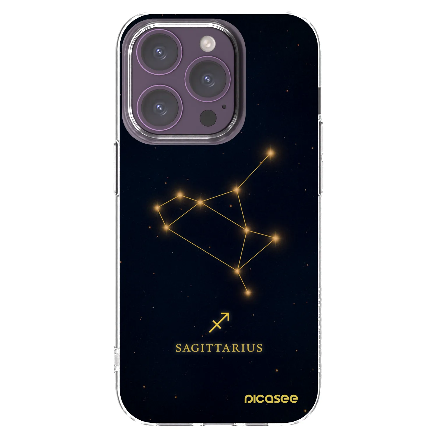 Picasee διαφανής θήκη σιλικόνης Apple iPhone 14 Pro - SAGITTARIUS