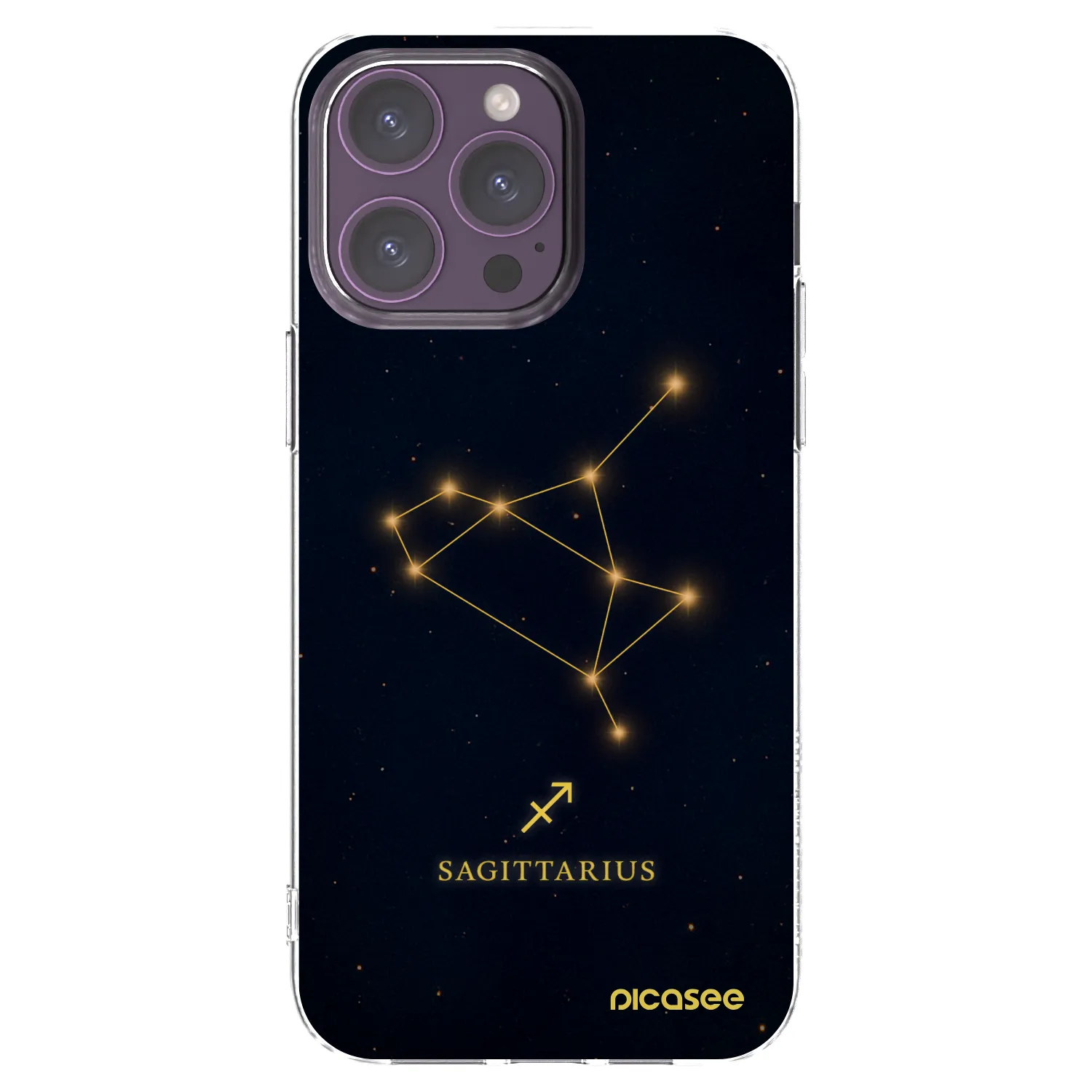 Picasee διαφανής θήκη σιλικόνης Apple iPhone 14 Pro Max - SAGITTARIUS
