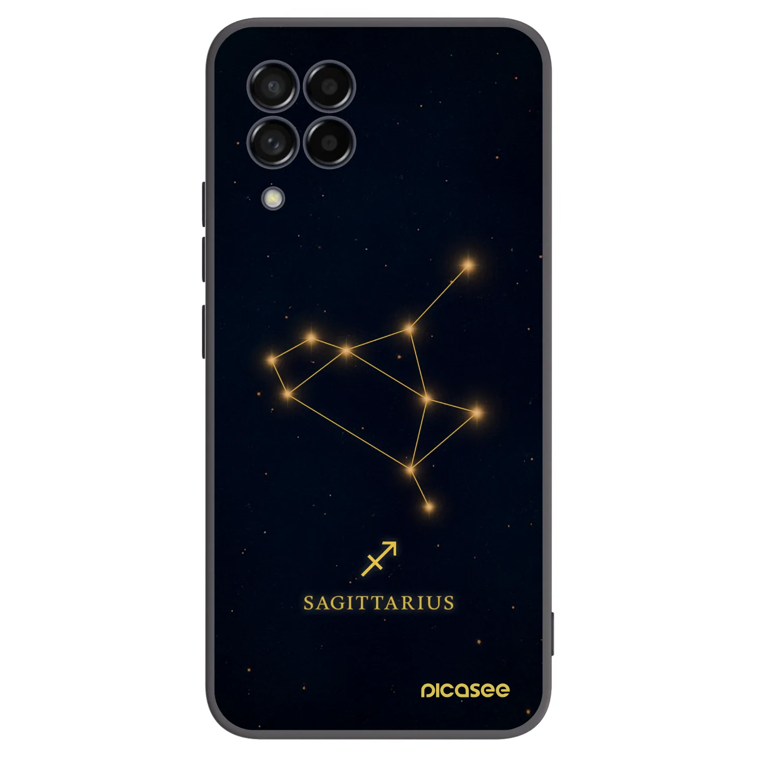 Picasee Μαύρη θήκη σιλικόνης για Samsung Galaxy M53 5G - SAGITTARIUS