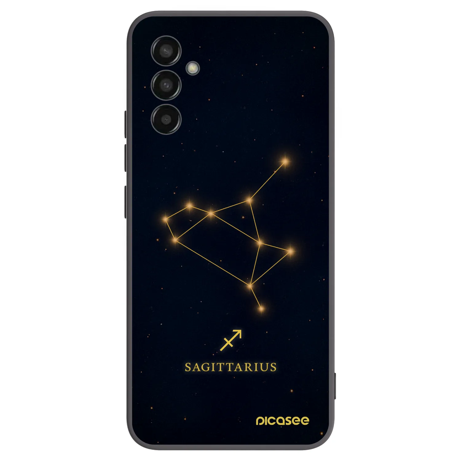 Picasee Μαύρη θήκη σιλικόνης για Samsung Galaxy M13 M135F - SAGITTARIUS