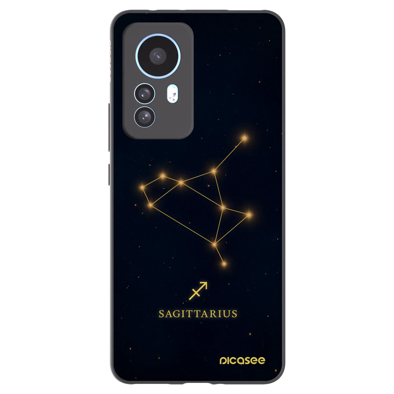 Picasee Μαύρη θήκη σιλικόνης για Xiaomi 12T - SAGITTARIUS