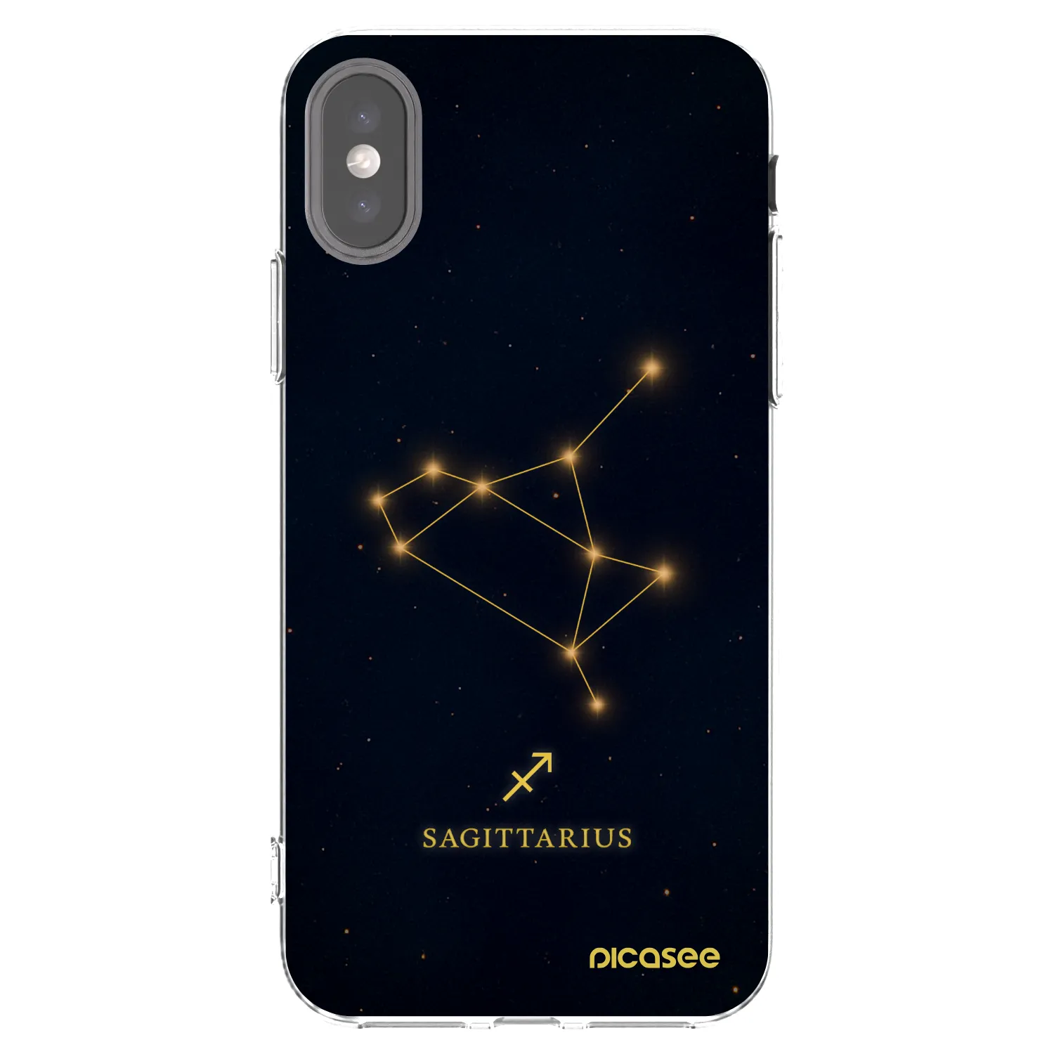 Picasee διαφανής θήκη σιλικόνης Apple iPhone X/XS - SAGITTARIUS