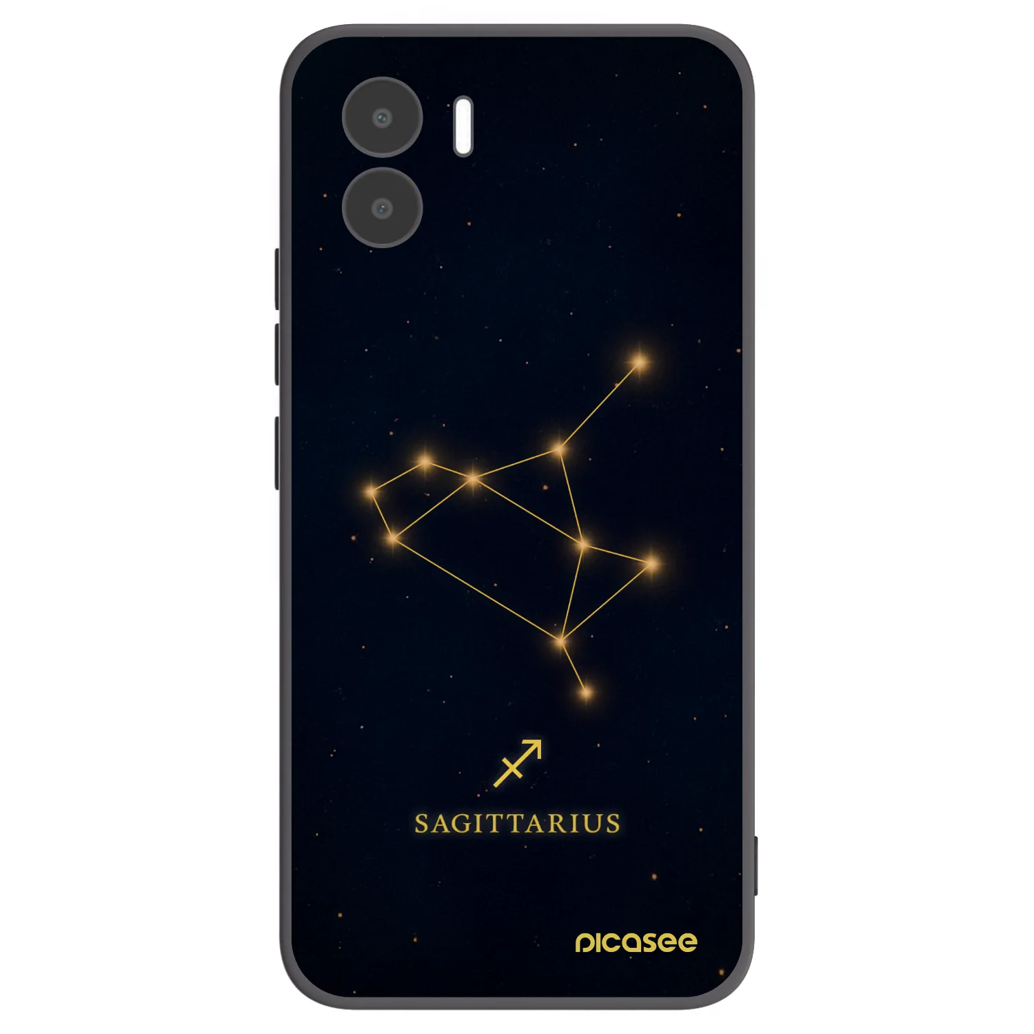 Picasee Μαύρη θήκη σιλικόνης για Xiaomi Redmi A1 - SAGITTARIUS