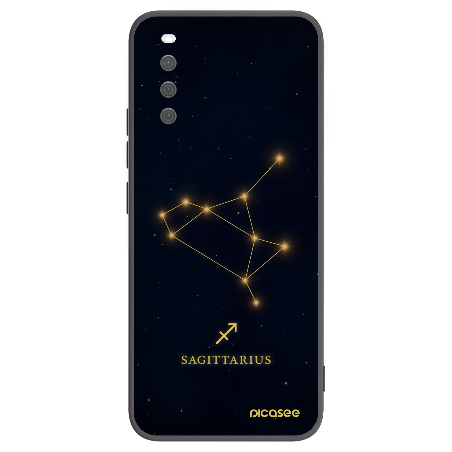 Picasee Μαύρη θήκη σιλικόνης για Sony Xperia 10 III - SAGITTARIUS