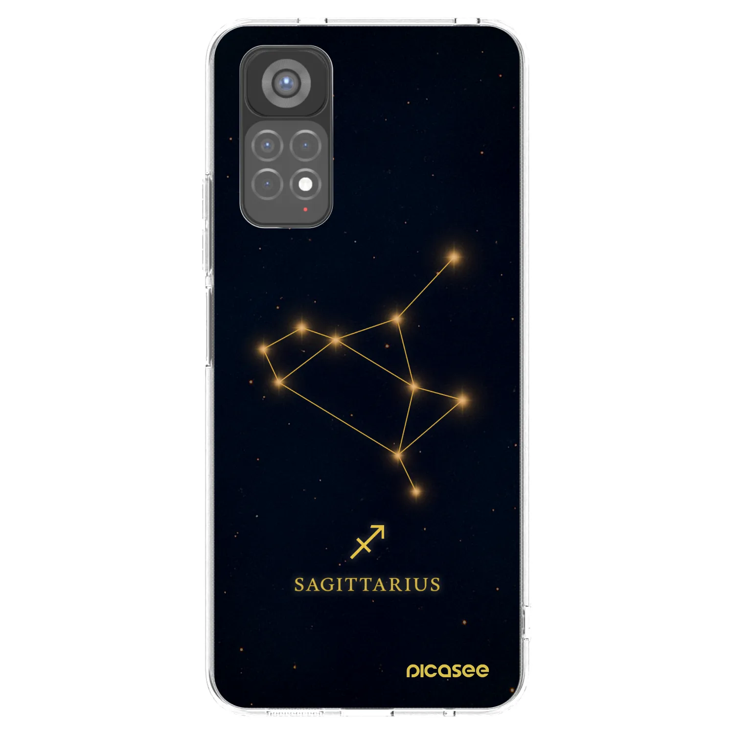 Picasee διαφανής θήκη σιλικόνης Xiaomi Redmi Note 11S 5G - SAGITTARIUS