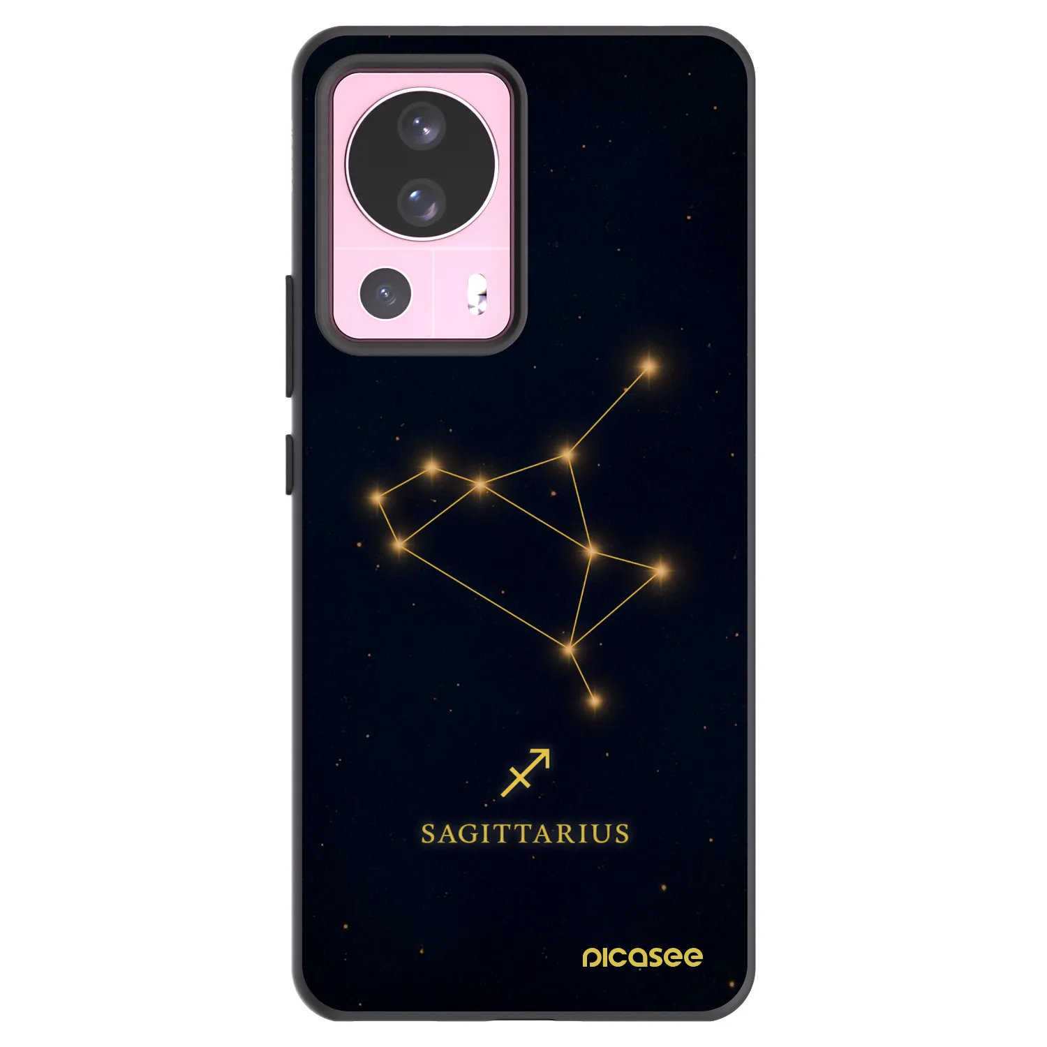 Picasee Μαύρη θήκη σιλικόνης για Xiaomi 13 Lite - SAGITTARIUS