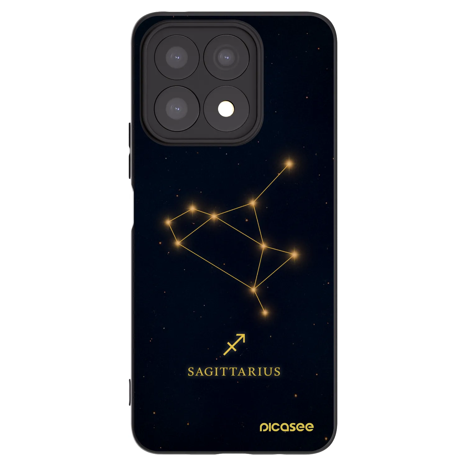 Picasee Μαύρη θήκη σιλικόνης για Honor X8a - SAGITTARIUS