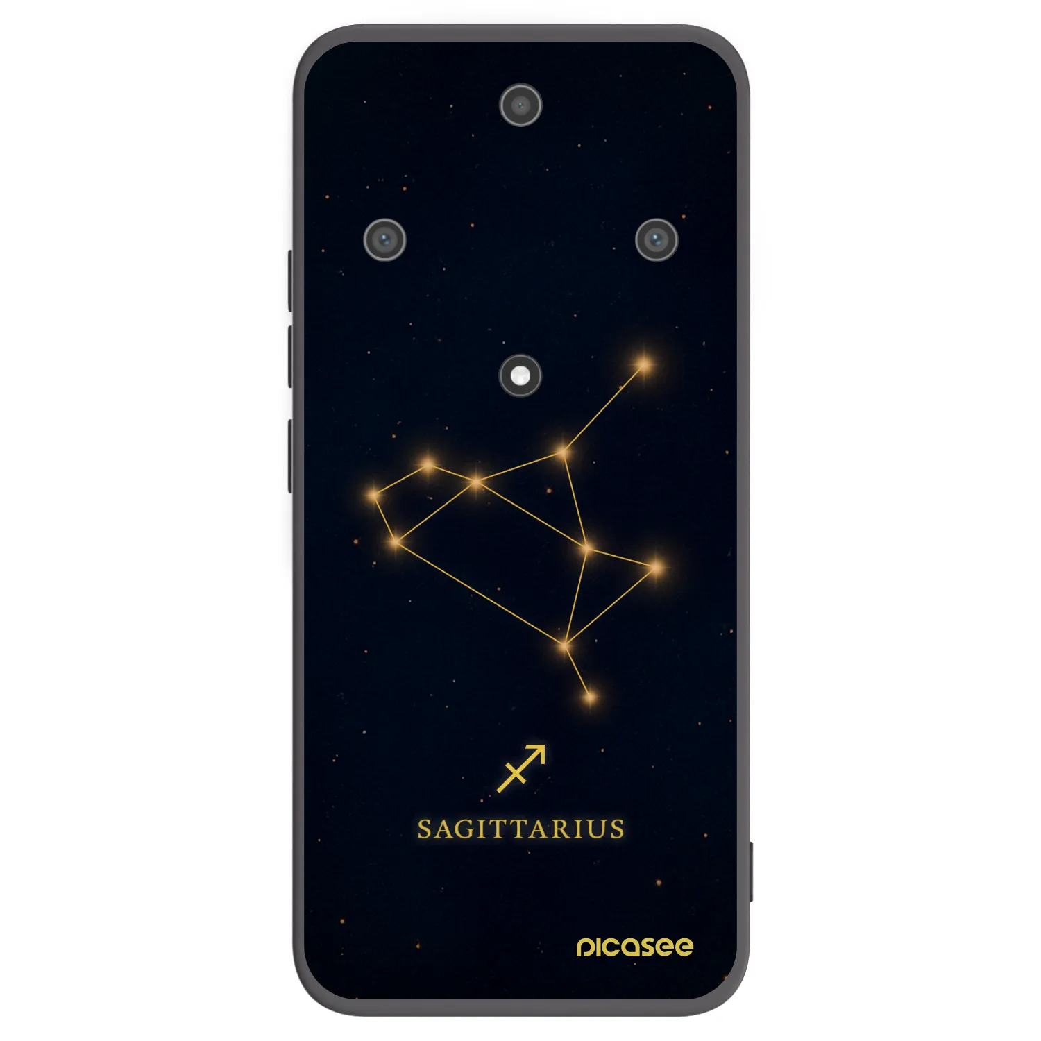 Picasee Μαύρη θήκη σιλικόνης για Honor Magic5 Lite 5G - SAGITTARIUS