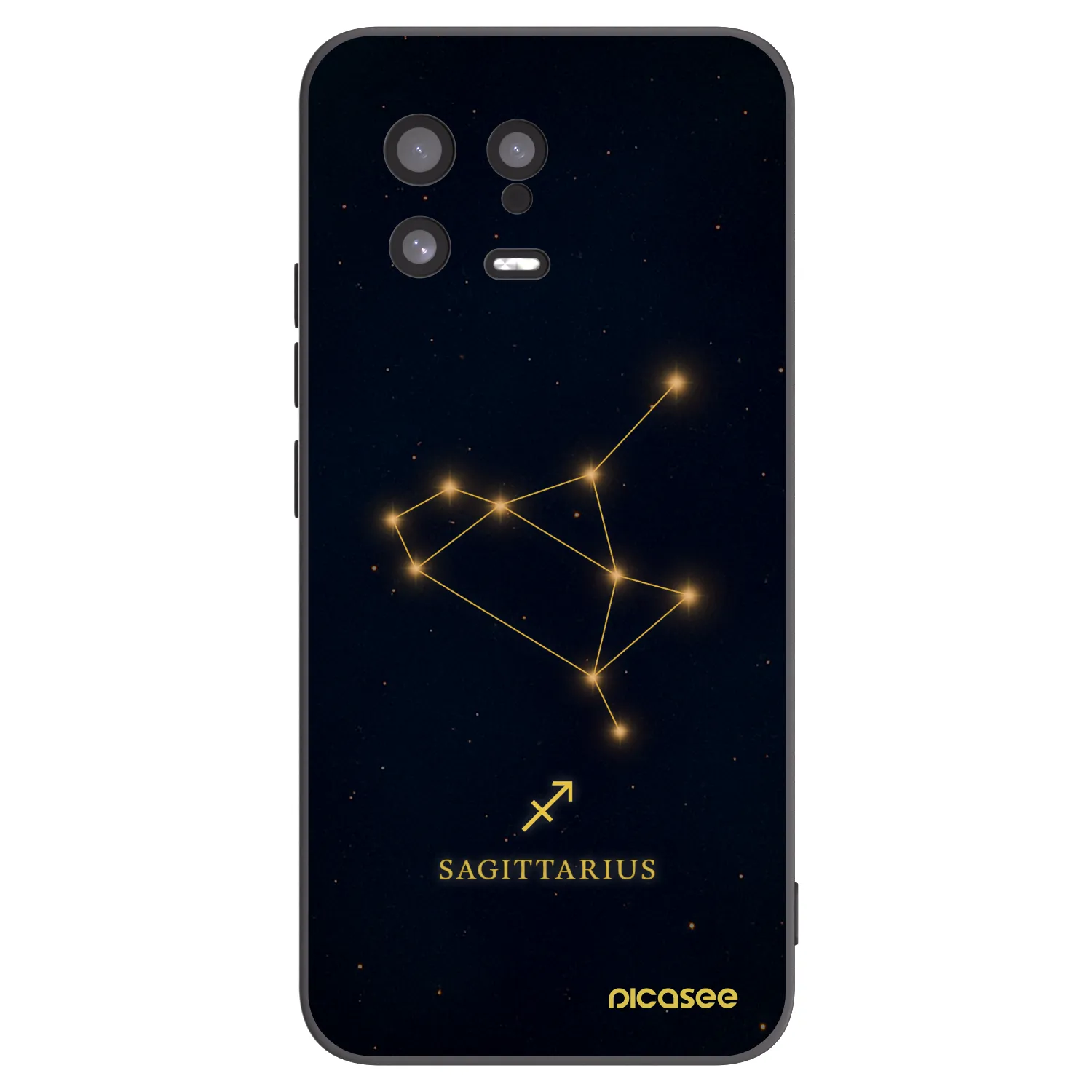 Picasee Μαύρη θήκη σιλικόνης για Xiaomi 13 - SAGITTARIUS