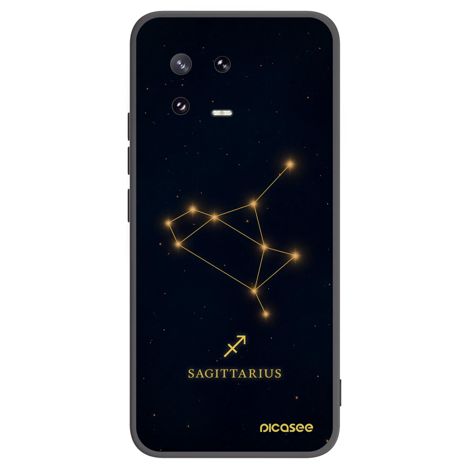 Picasee Μαύρη θήκη σιλικόνης για Xiaomi 13 Pro - SAGITTARIUS