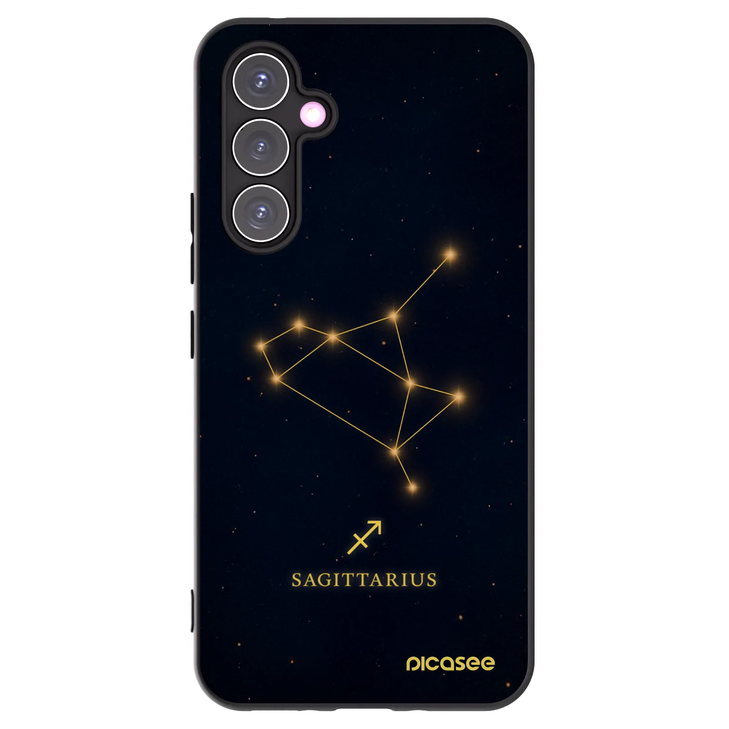 Picasee Μαύρη θήκη σιλικόνης για Samsung Galaxy A54 5G A546B - SAGITTARIUS