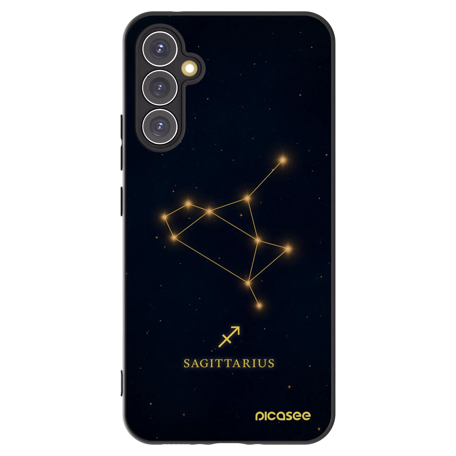 Picasee Μαύρη θήκη σιλικόνης για Samsung Galaxy A34 5G A346B - SAGITTARIUS