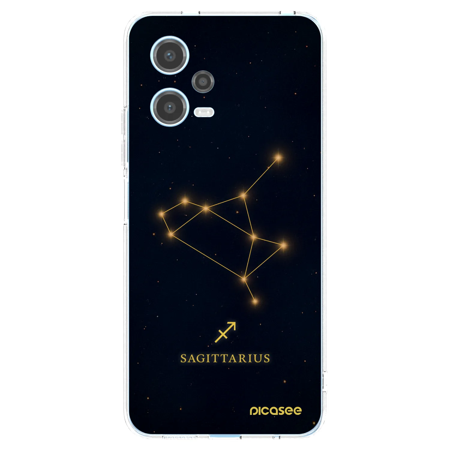 Picasee διαφανής θήκη σιλικόνης Xiaomi Redmi Note 12 5G - SAGITTARIUS