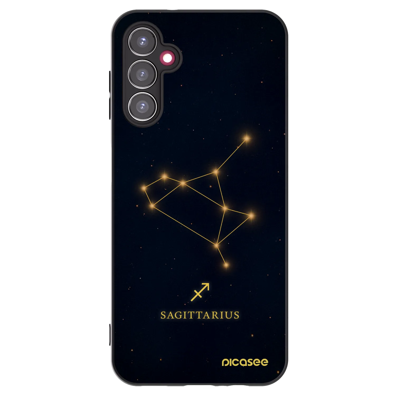 Picasee Μαύρη θήκη σιλικόνης για Samsung Galaxy A14 4G A145R - SAGITTARIUS