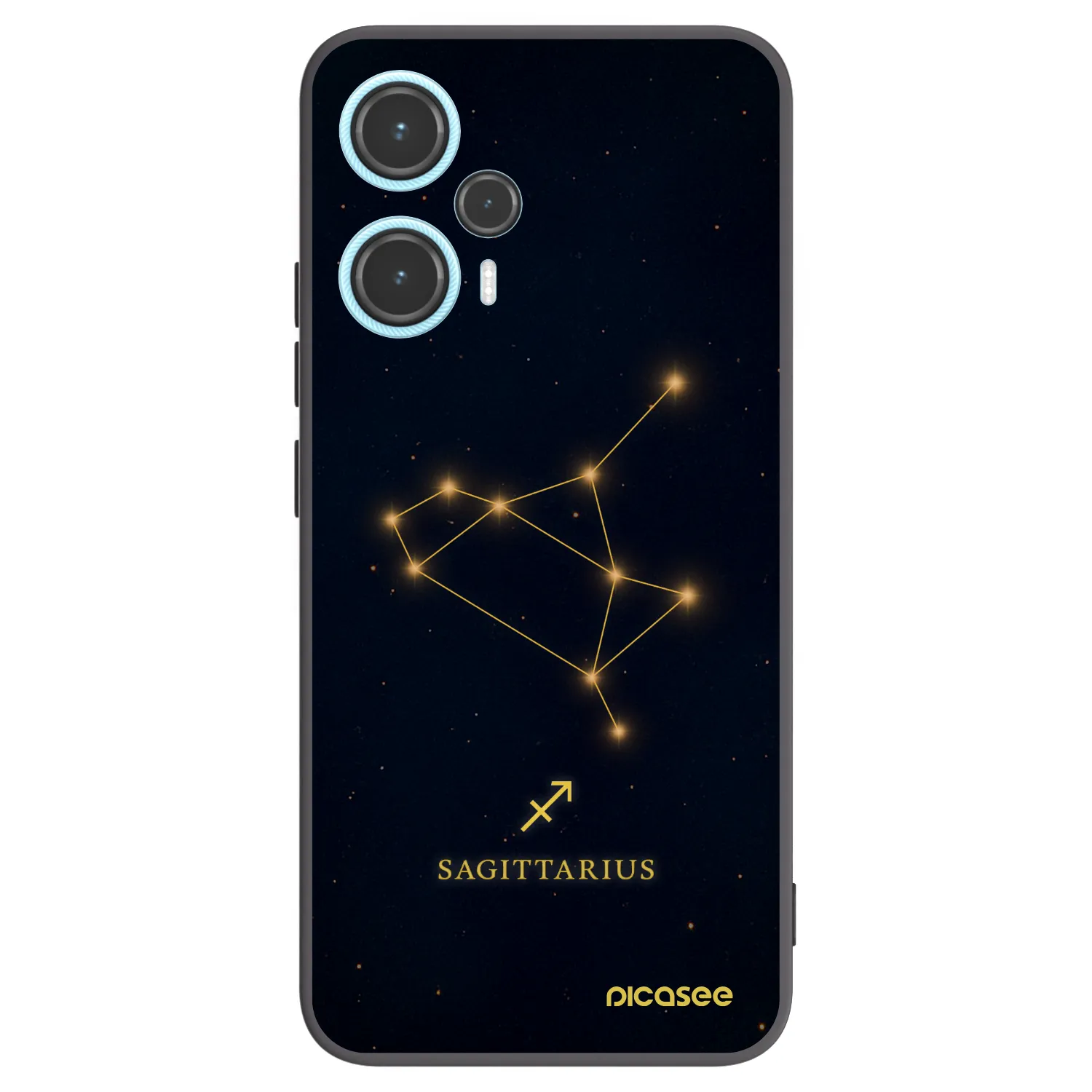 Picasee Μαύρη θήκη σιλικόνης για Xiaomi Poco F5 - SAGITTARIUS