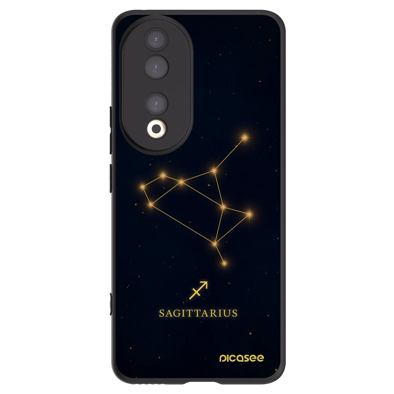 Picasee Μαύρη θήκη σιλικόνης για Honor 90 5G - SAGITTARIUS