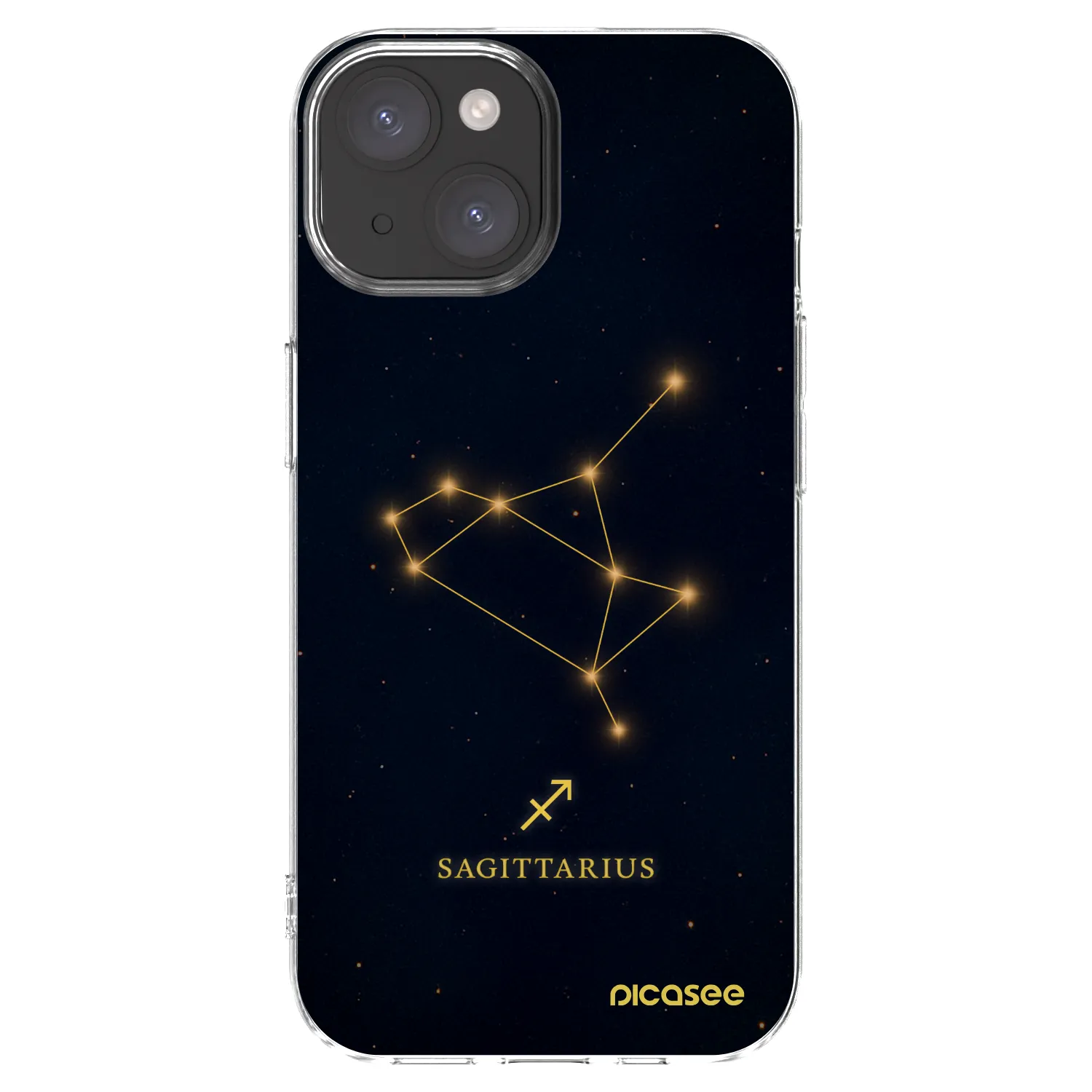 Picasee διαφανής θήκη σιλικόνης Apple iPhone 15 - SAGITTARIUS