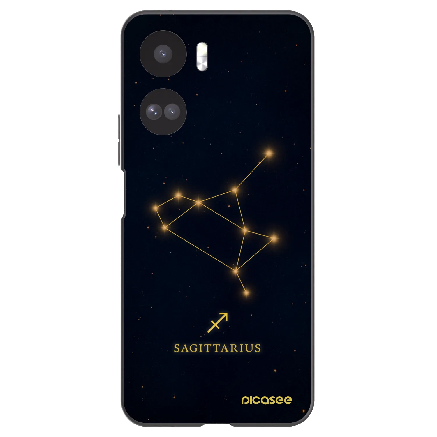 Picasee Μαύρη θήκη σιλικόνης για Honor 90 Lite 5G - SAGITTARIUS