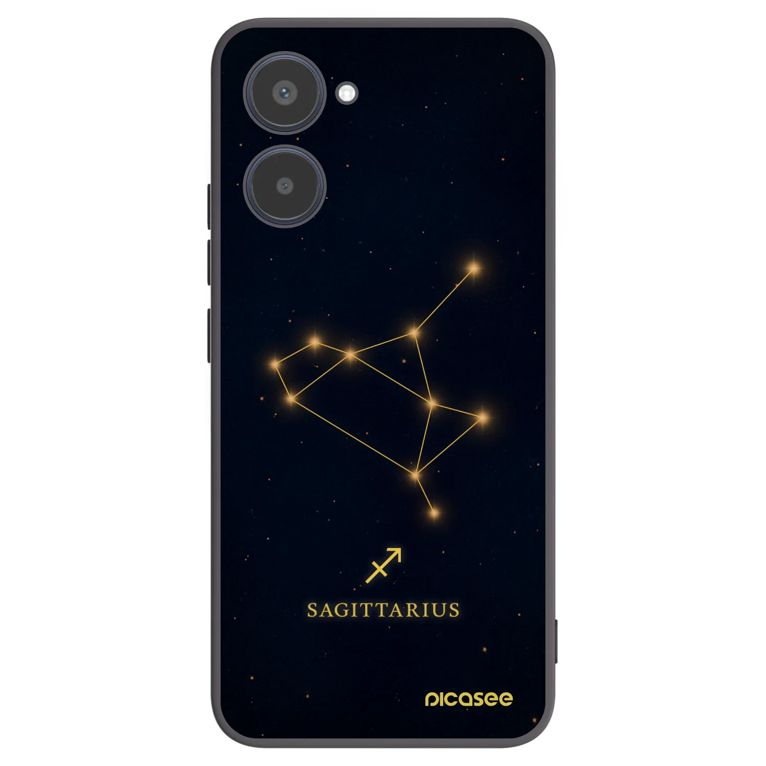 Picasee Μαύρη θήκη σιλικόνης για Realme 10 4G - SAGITTARIUS