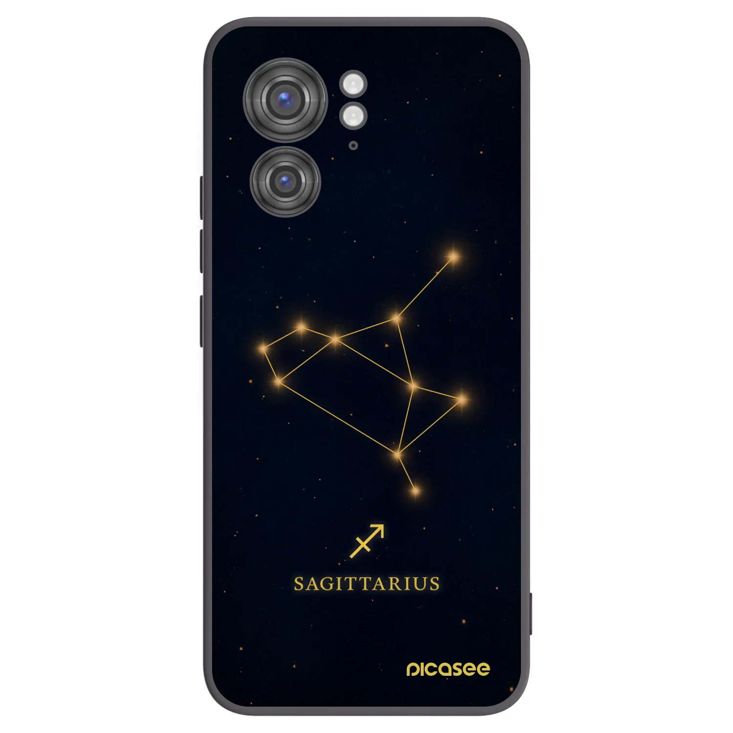 Picasee Μαύρη θήκη σιλικόνης για Motorola Edge 40 - SAGITTARIUS