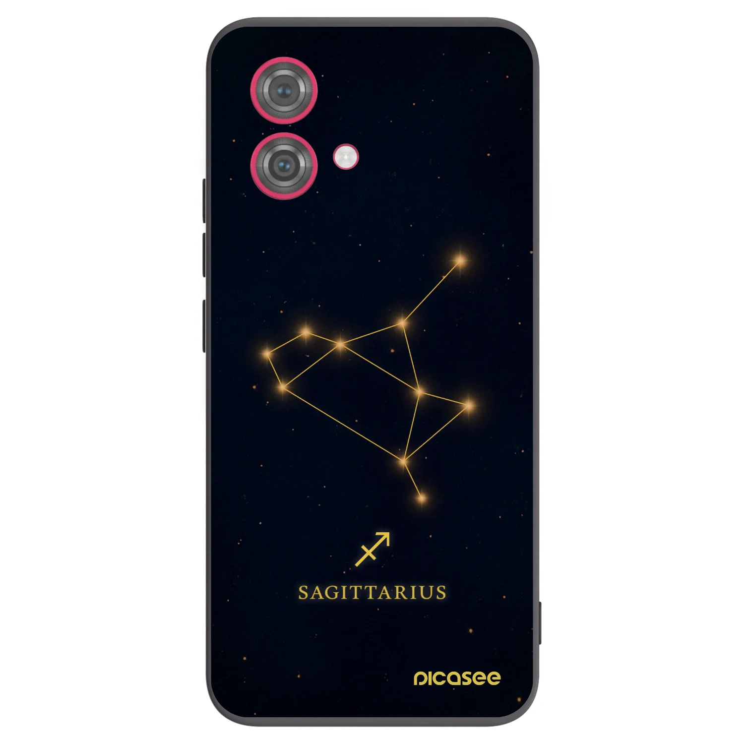 Picasee Μαύρη θήκη σιλικόνης για Motorola Moto G84 5G - SAGITTARIUS