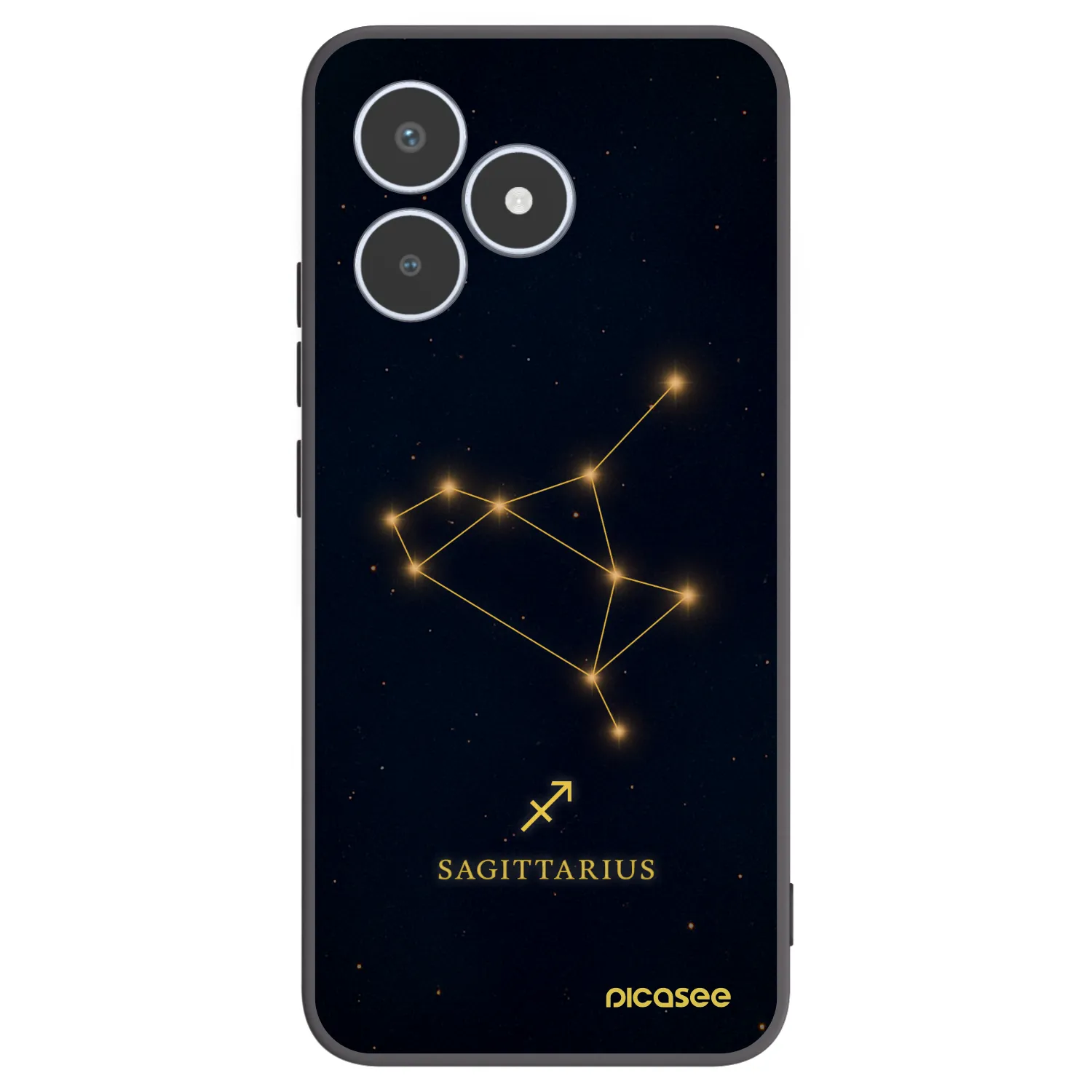 Picasee Μαύρη θήκη σιλικόνης για Realme C53 - SAGITTARIUS
