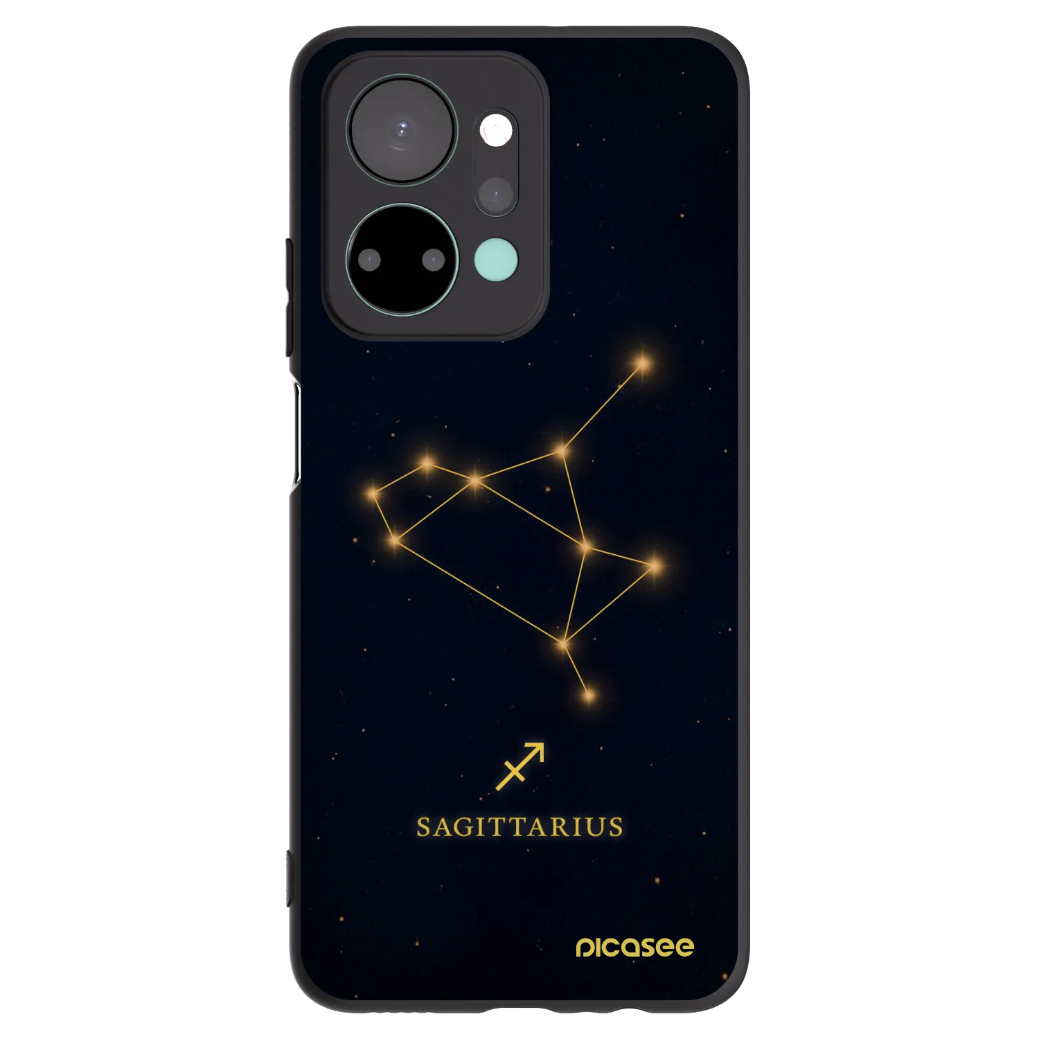 Picasee Μαύρη θήκη σιλικόνης για Honor X7a - SAGITTARIUS