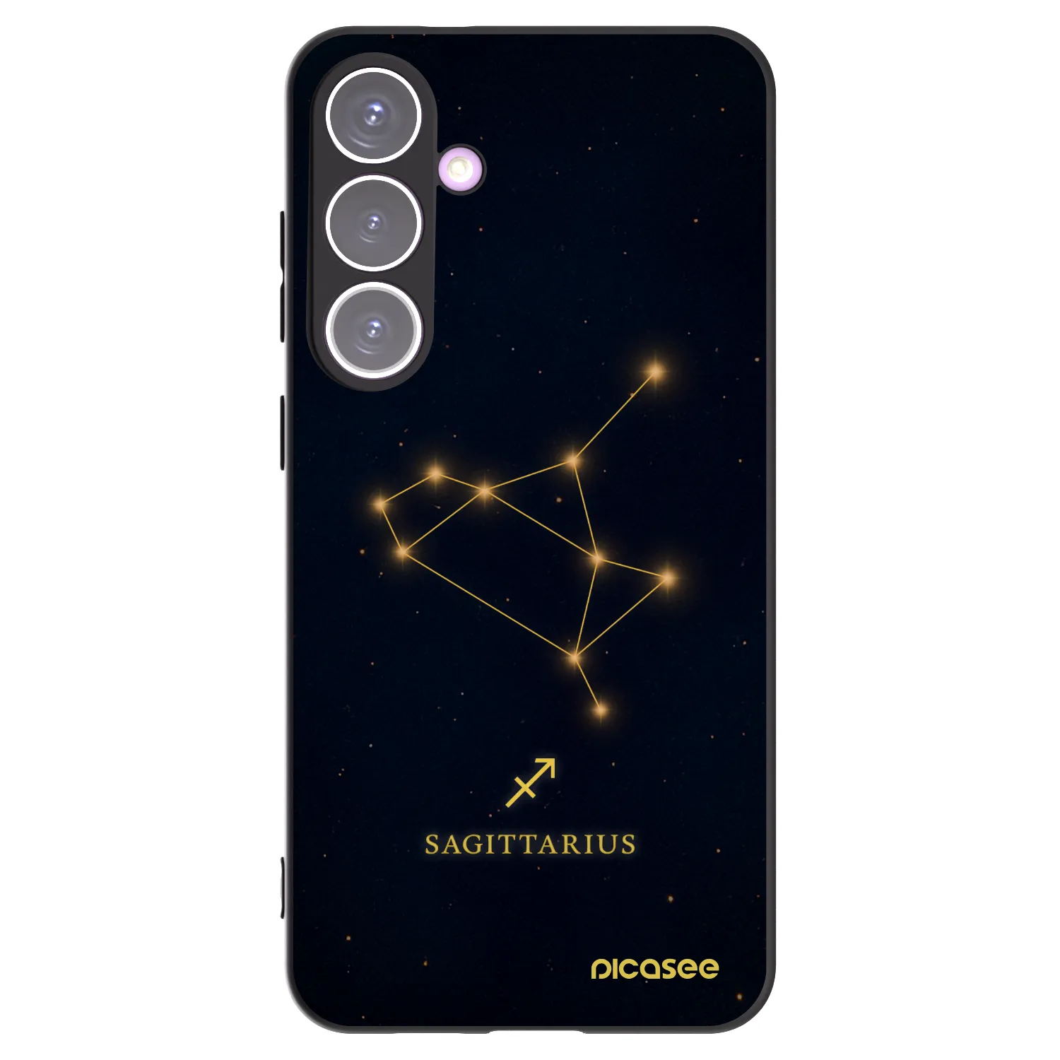 Picasee Μαύρη θήκη σιλικόνης για Samsung Galaxy S24+ S926B 5G - SAGITTARIUS