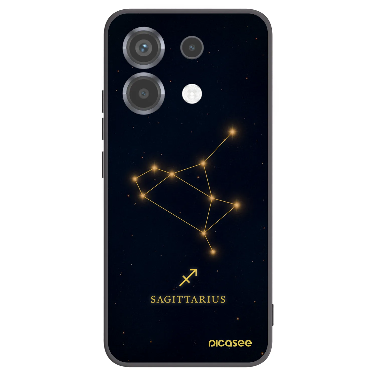 Picasee Μαύρη θήκη σιλικόνης για Xiaomi Poco X6 - SAGITTARIUS