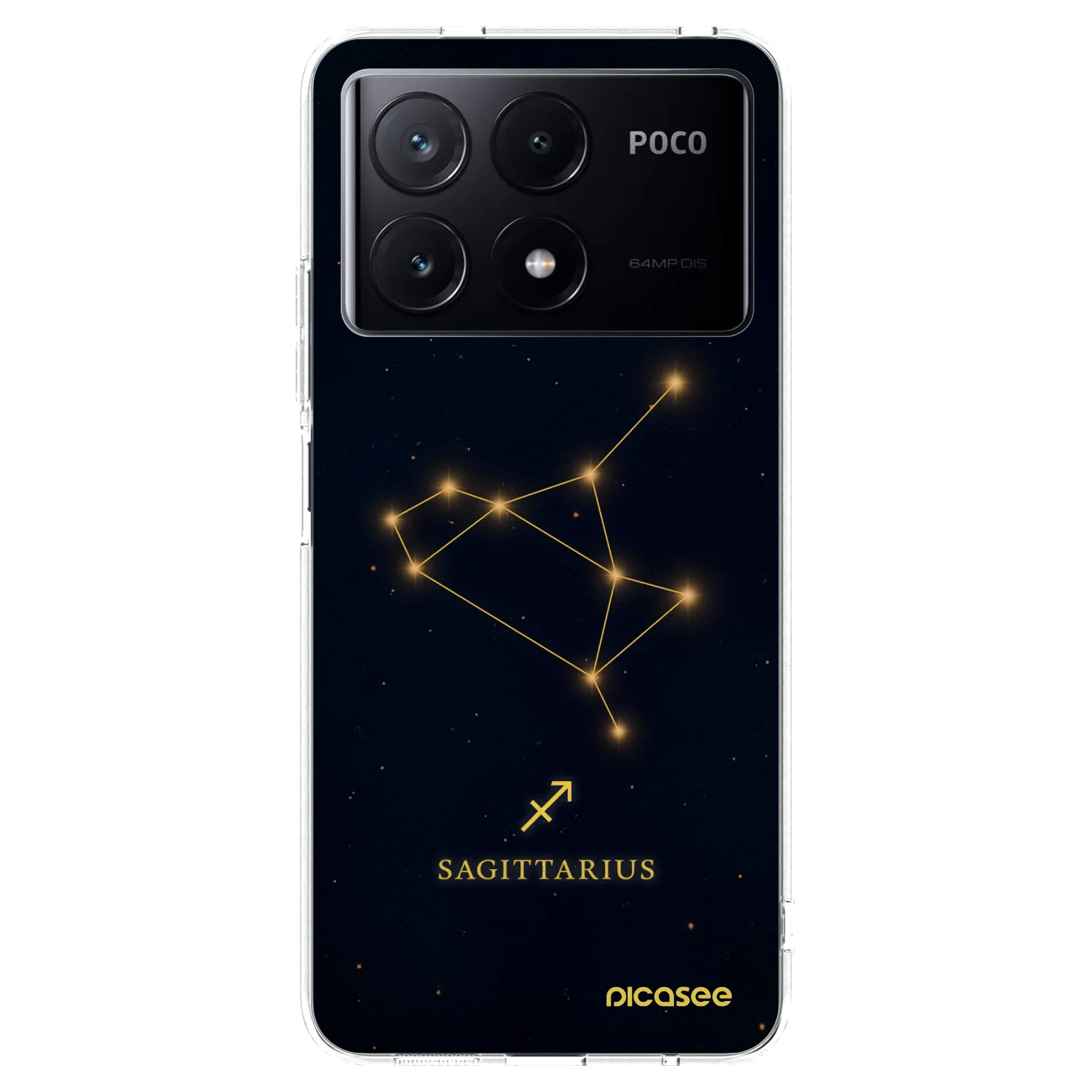 Picasee διαφανής θήκη σιλικόνης Xiaomi Poco X6 Pro - SAGITTARIUS