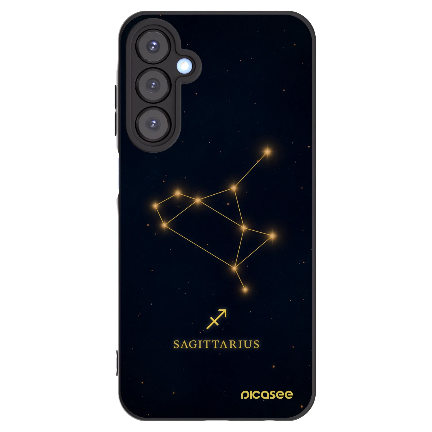 Picasee Μαύρη θήκη σιλικόνης για Samsung Galaxy A25 A256B 5G - SAGITTARIUS