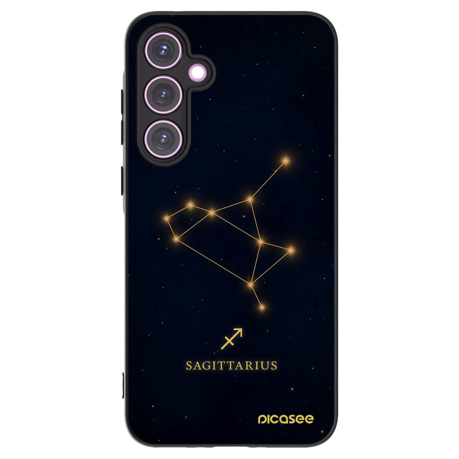 Picasee Μαύρη θήκη σιλικόνης για Samsung Galaxy A35 5G A356B - SAGITTARIUS