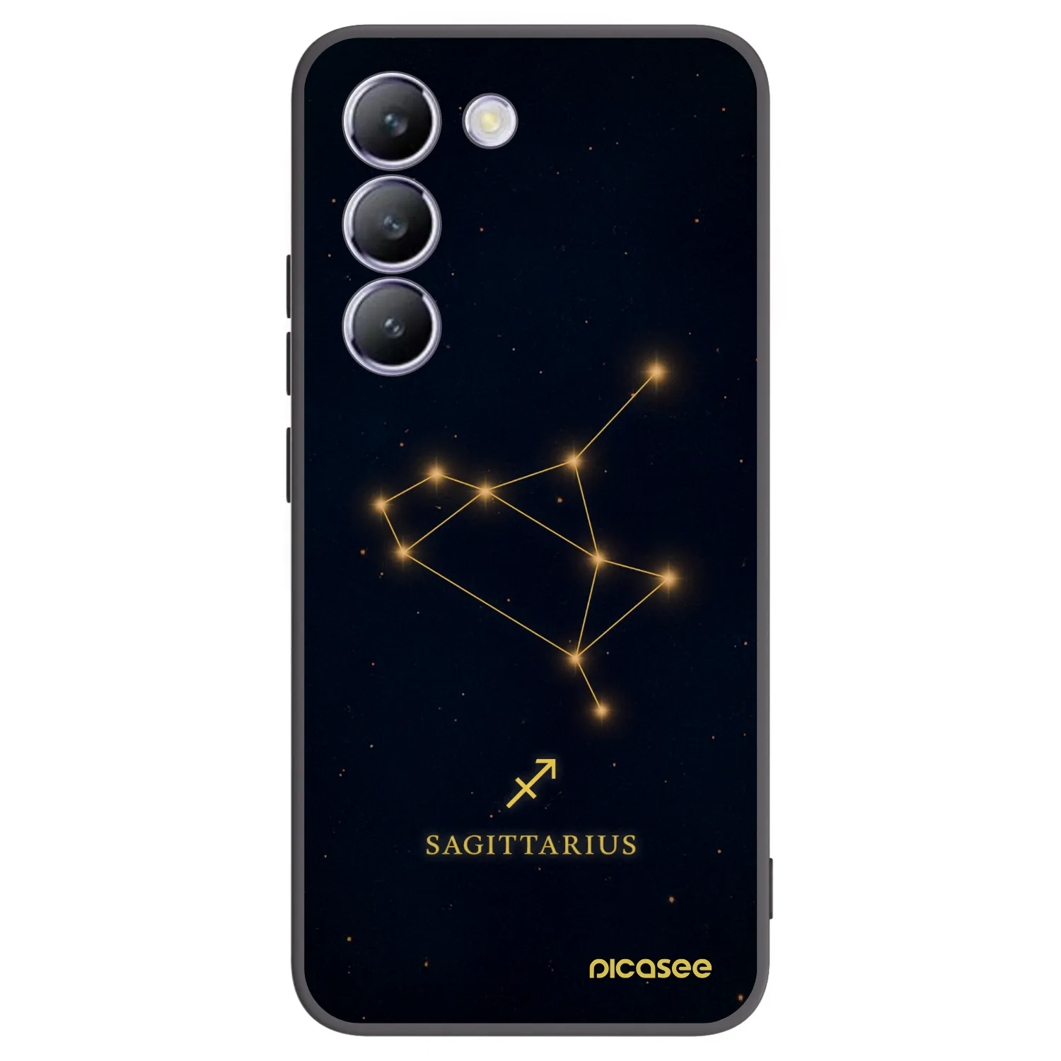 Picasee Μαύρη θήκη σιλικόνης για Vivo V40 SE 5G - SAGITTARIUS