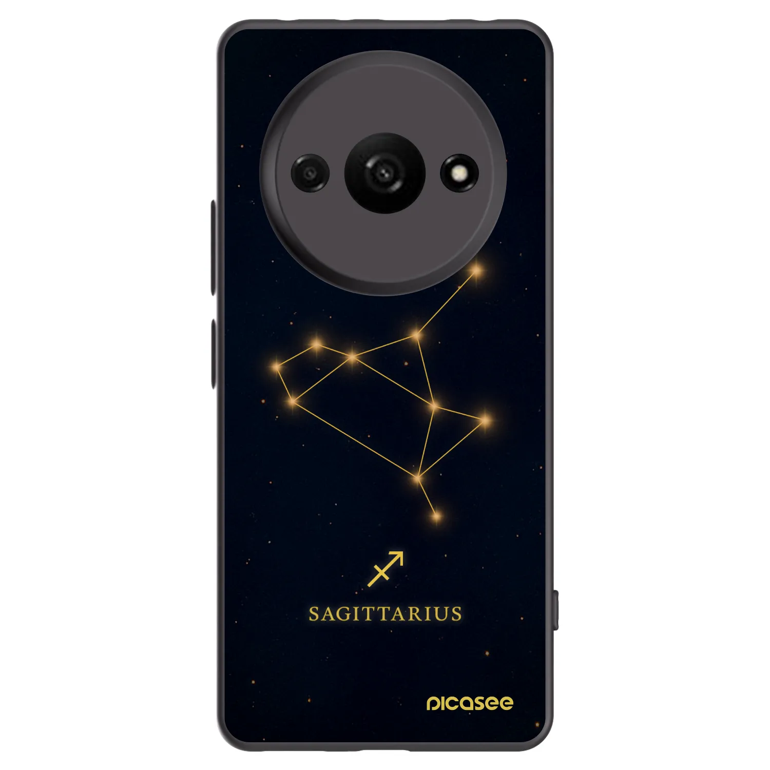 Picasee Μαύρη θήκη σιλικόνης για Xiaomi Redmi A3 - SAGITTARIUS