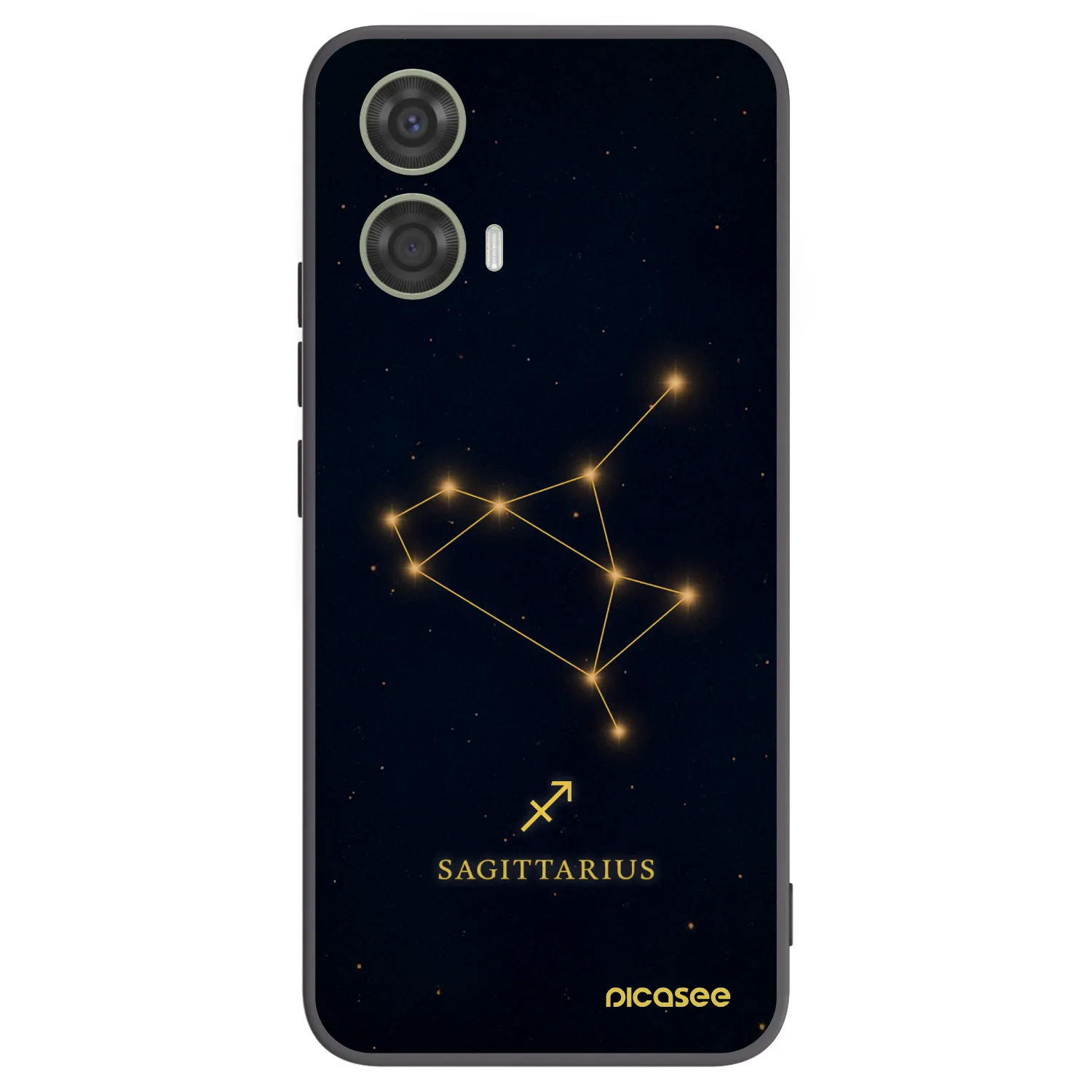 Picasee Μαύρη θήκη σιλικόνης για Motorola Moto G24 - SAGITTARIUS