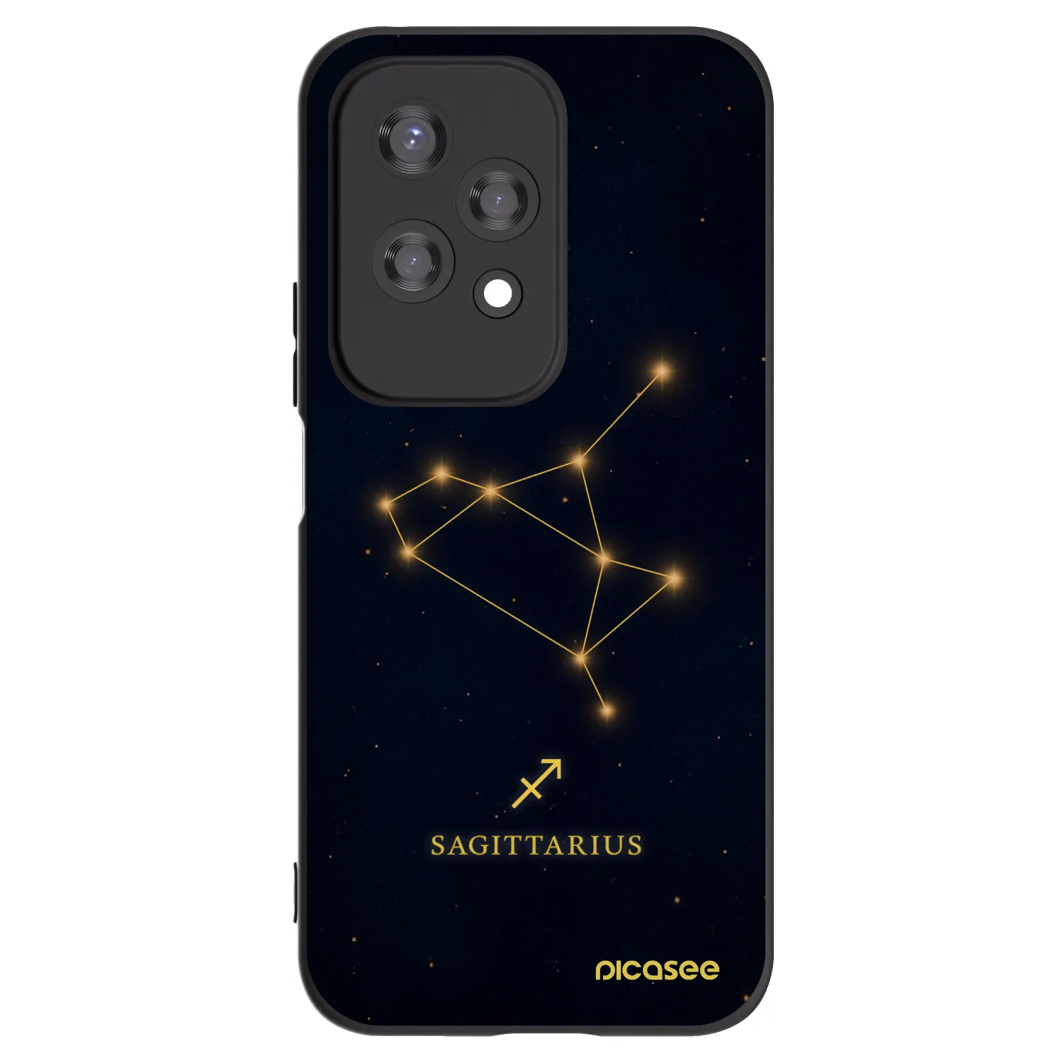 Picasee Μαύρη θήκη σιλικόνης για Honor 200 Lite - SAGITTARIUS