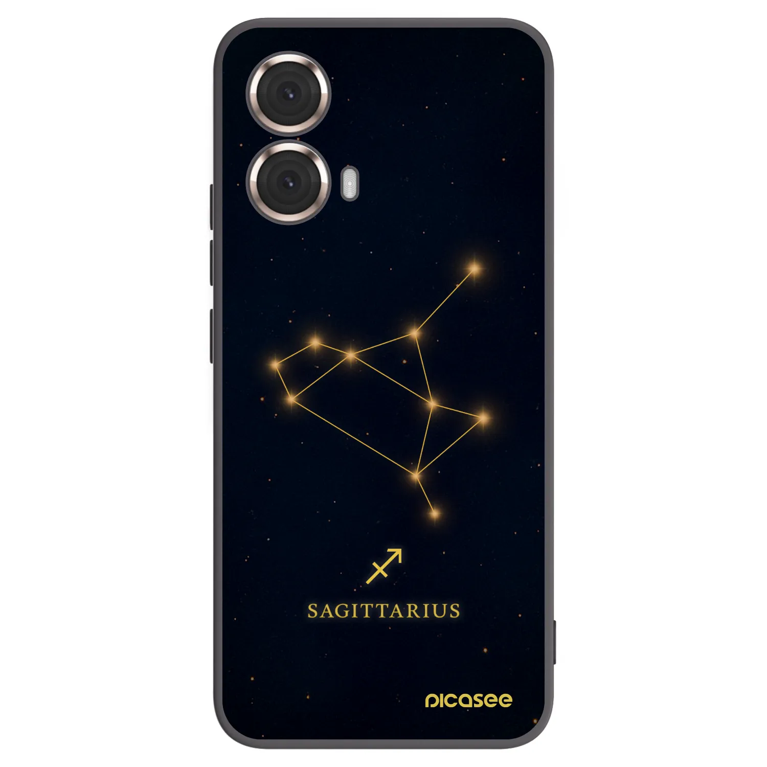 Picasee Μαύρη θήκη σιλικόνης για Motorola Moto G85 - SAGITTARIUS