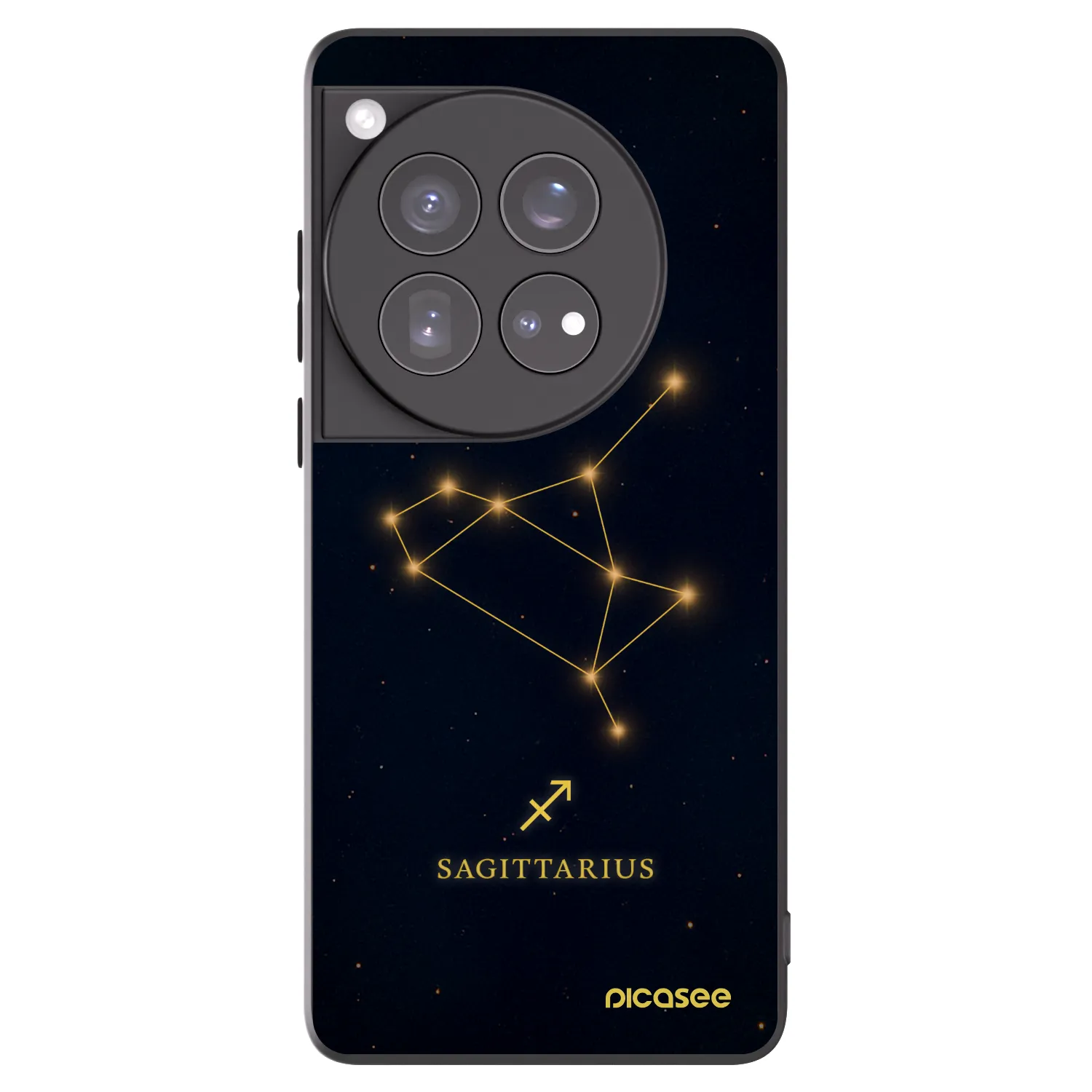 Picasee Μαύρη θήκη σιλικόνης για OnePlus 12 5G - SAGITTARIUS