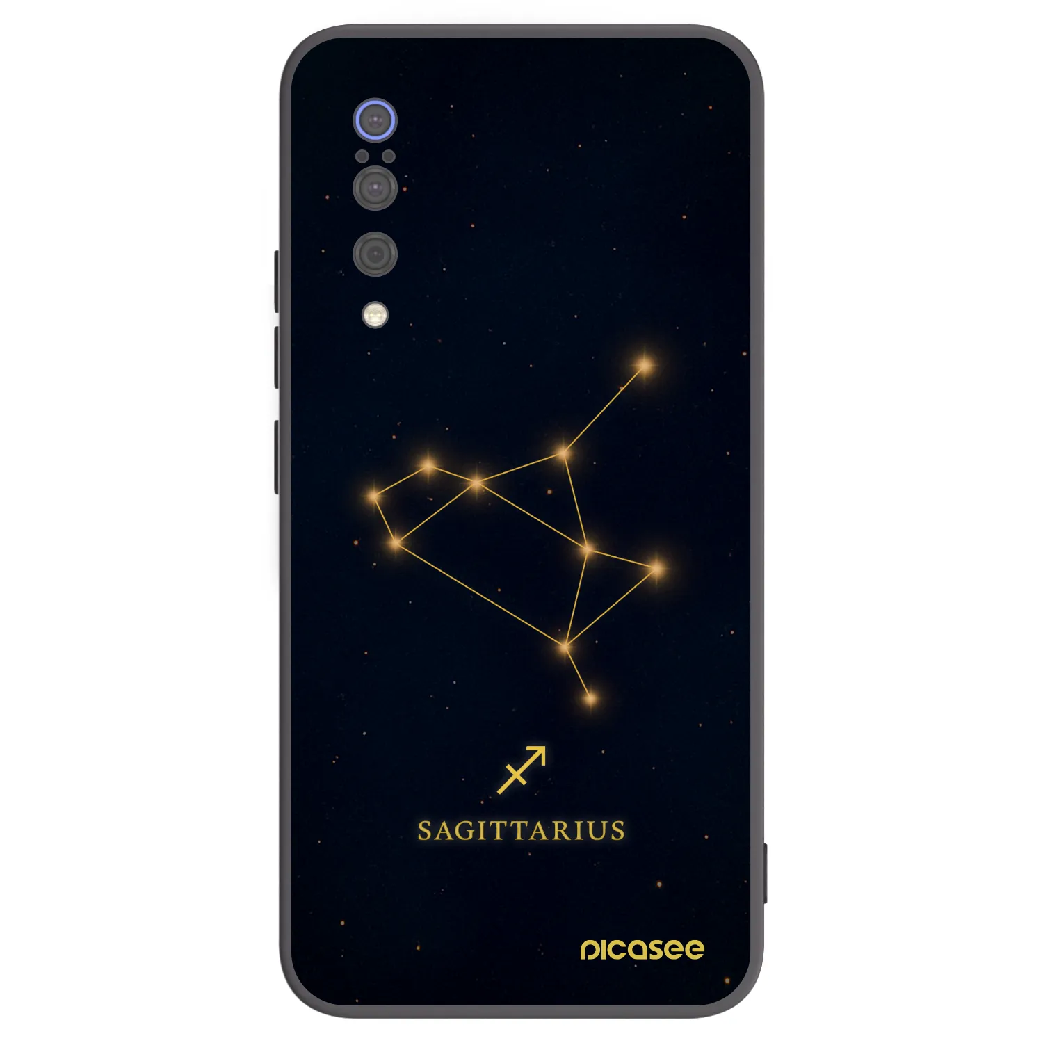 Picasee Μαύρη θήκη σιλικόνης για Xiaomi Mi 9 - SAGITTARIUS
