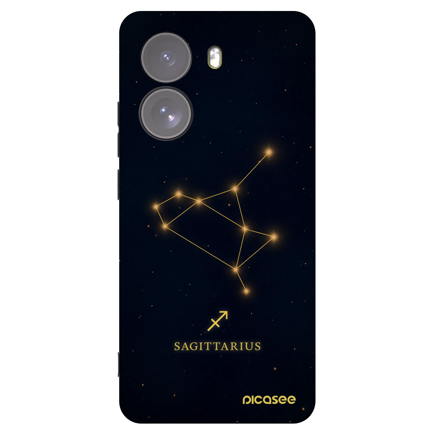 Picasee Μαύρη θήκη σιλικόνης για Xiaomi Poco X7 - SAGITTARIUS