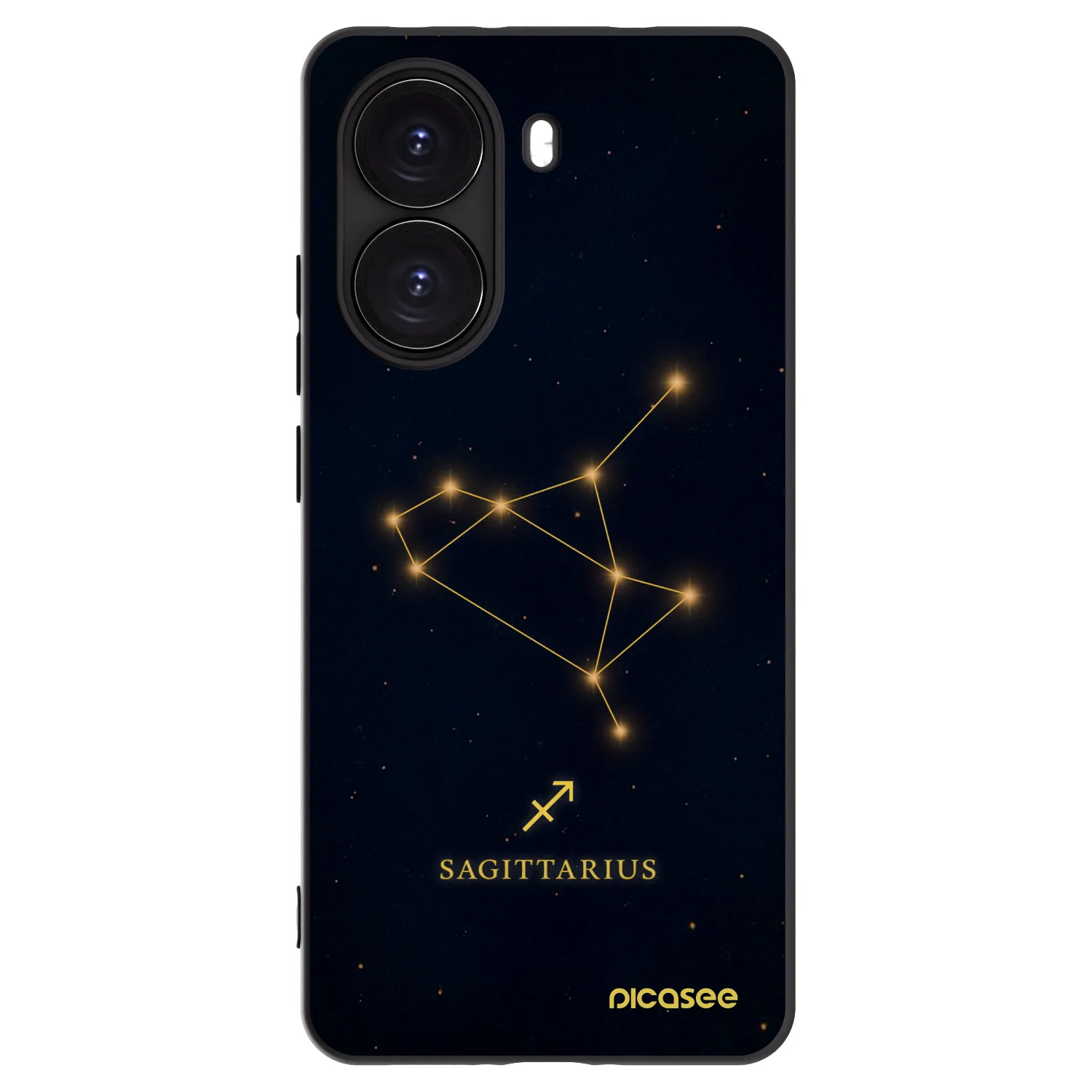 Picasee Μαύρη θήκη σιλικόνης για Xiaomi Poco X7 Pro 5G - SAGITTARIUS