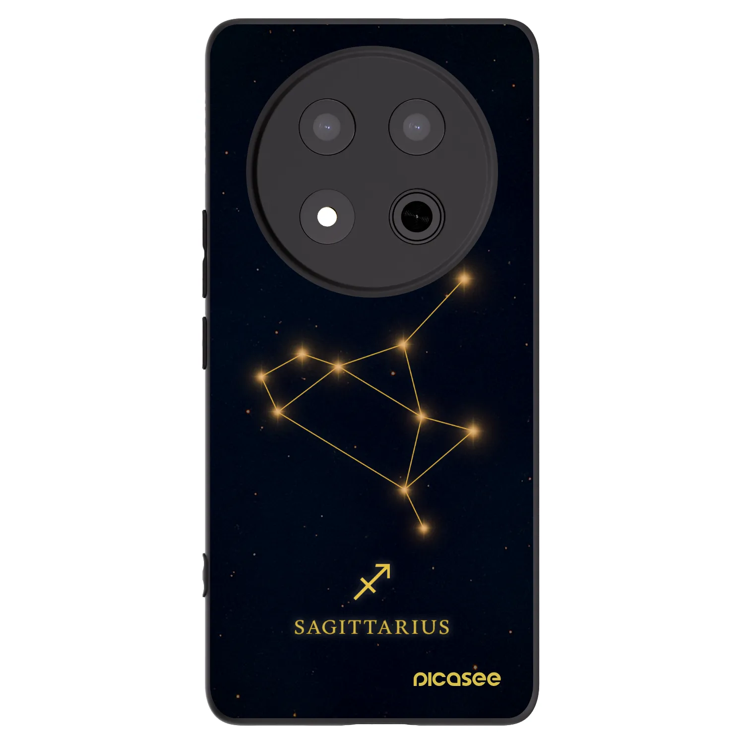 Picasee Μαύρη θήκη σιλικόνης για Honor Magic7 Lite 5G - SAGITTARIUS