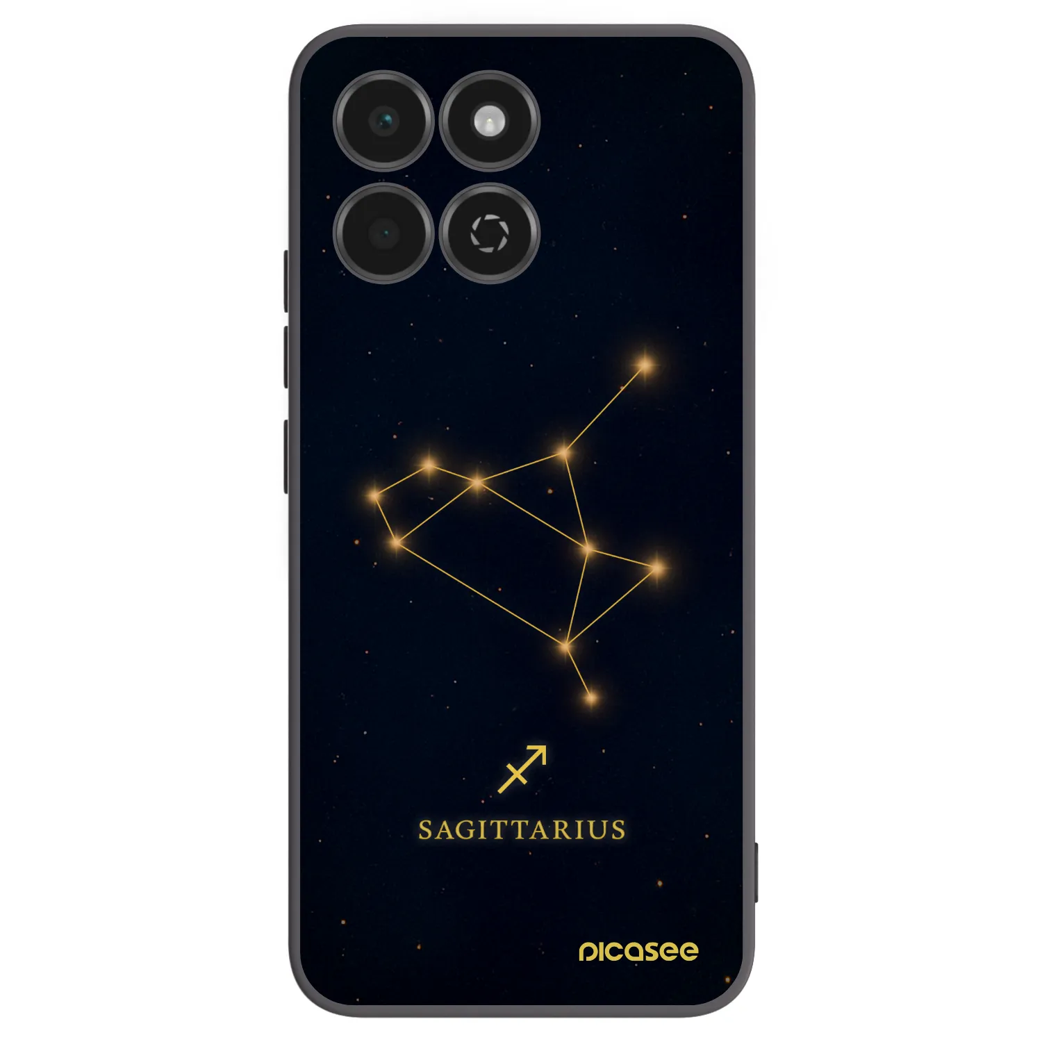 Picasee Μαύρη θήκη σιλικόνης για Honor 200 Smart 5G - SAGITTARIUS