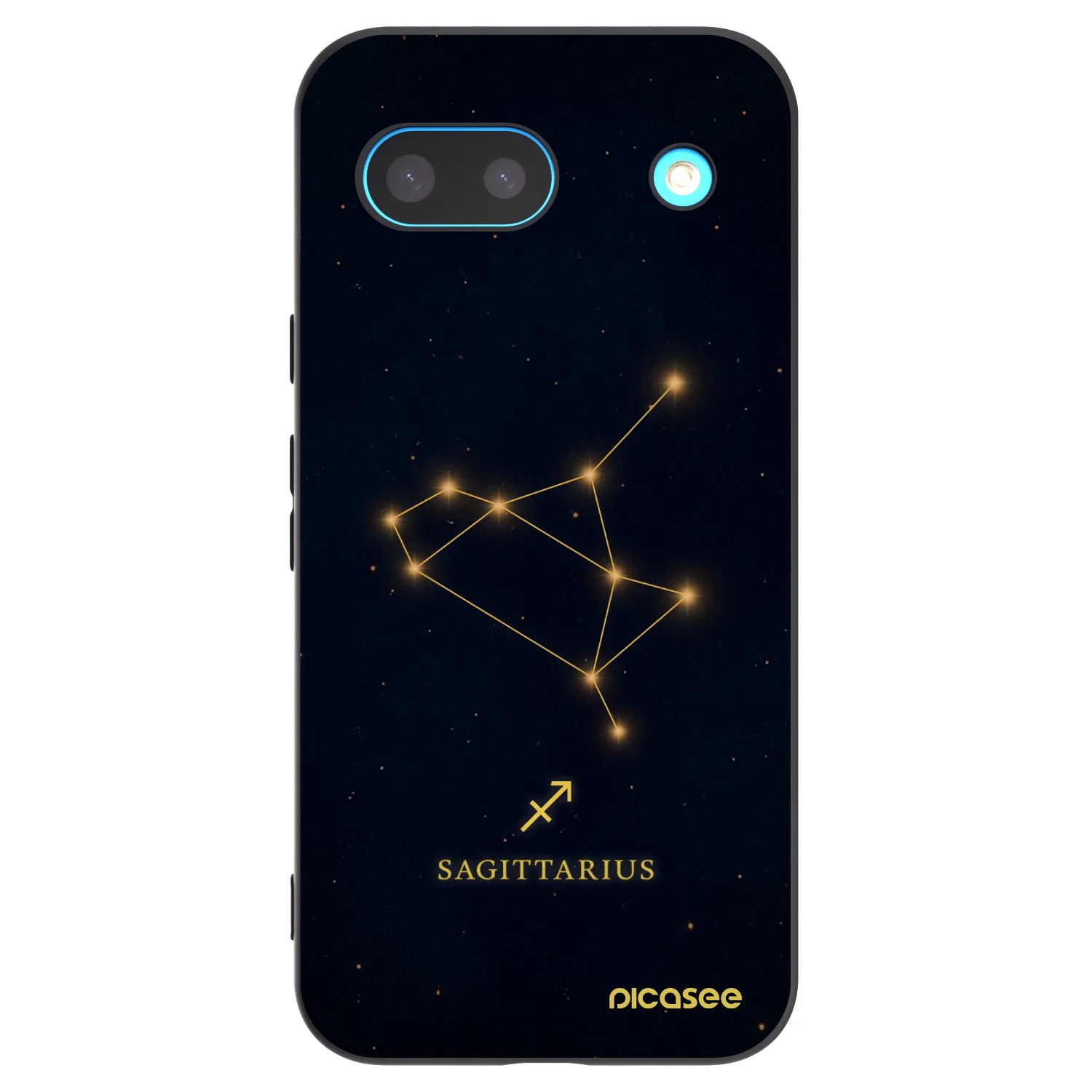 Picasee Μαύρη θήκη σιλικόνης για Google Pixel 8 - SAGITTARIUS