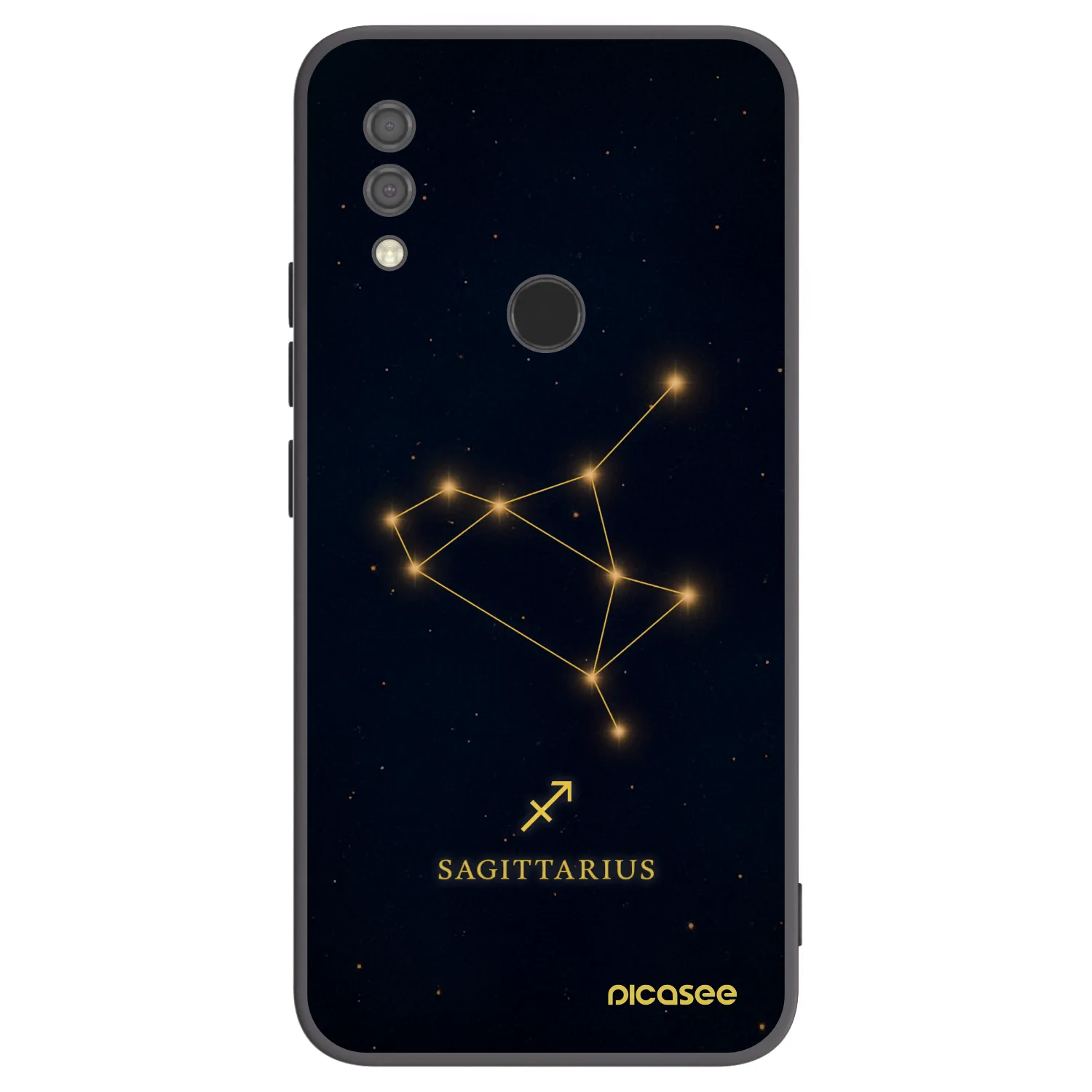 Picasee Μαύρη θήκη σιλικόνης για Xiaomi Redmi 7 - SAGITTARIUS