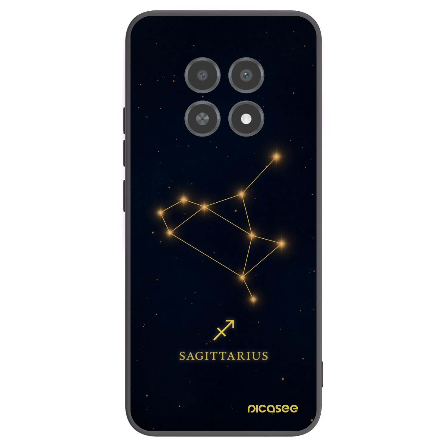 Picasee Μαύρη θήκη σιλικόνης για Realme 12X - SAGITTARIUS